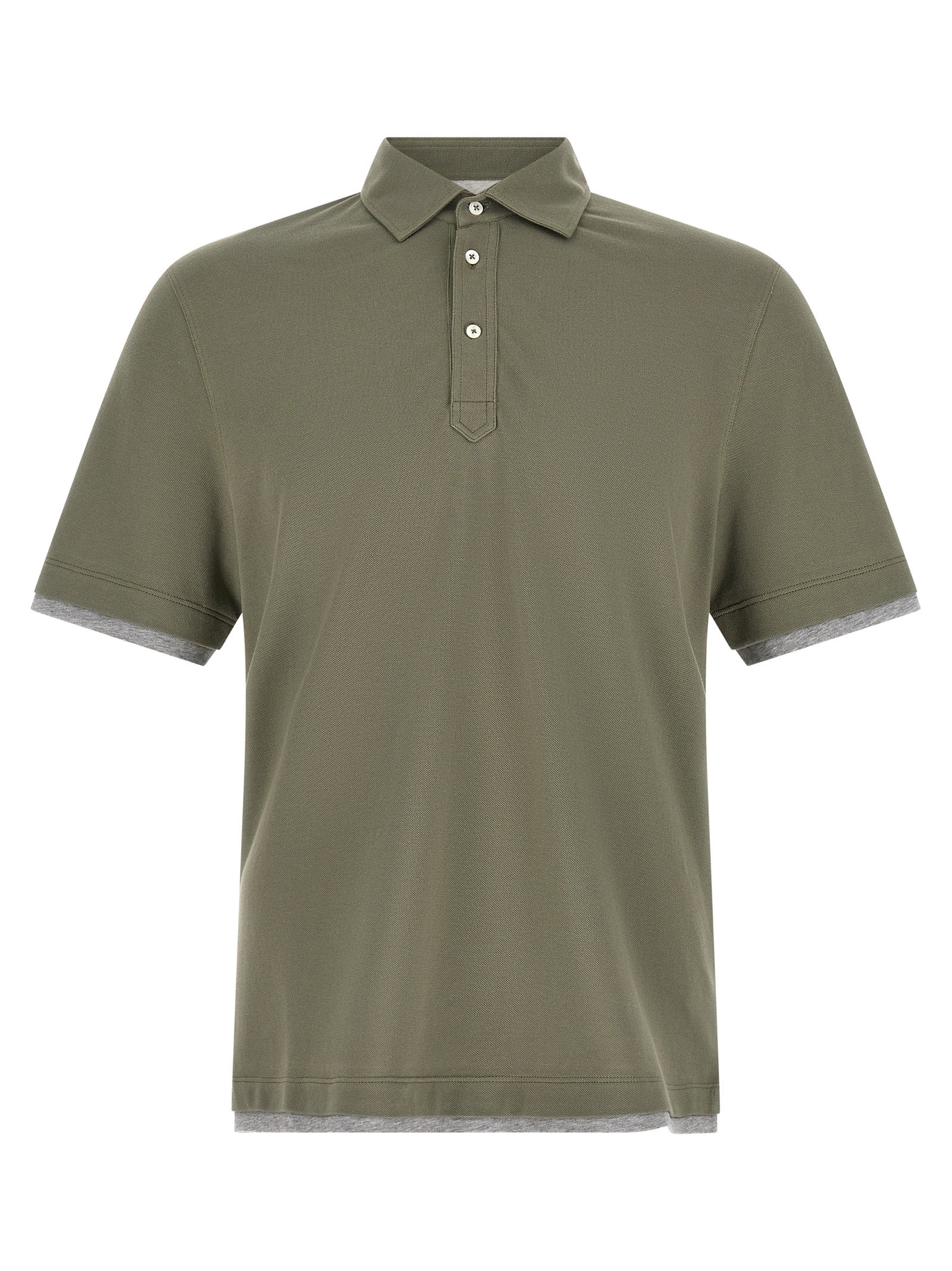 Brunello Cucinelli 'Faux Layering' Polo Shirt