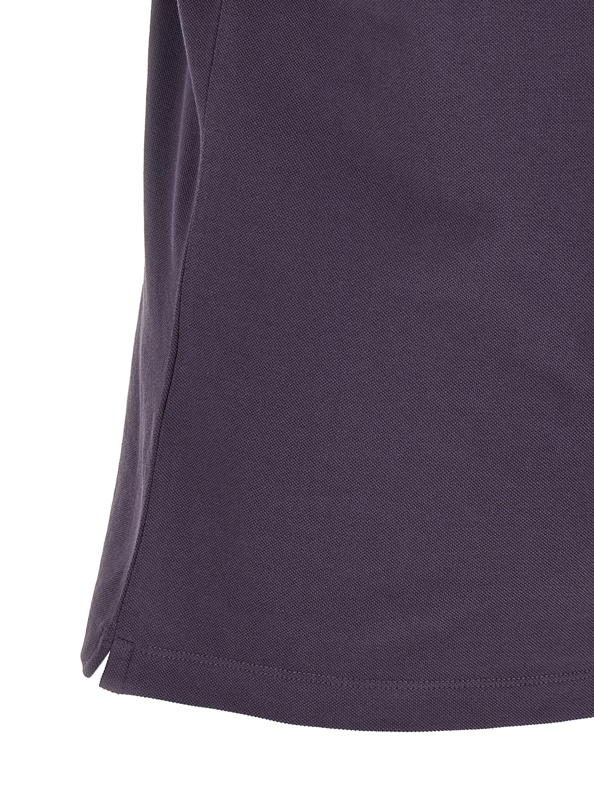 Brunello Cucinelli Purple Logo Embroidery Polo Shirt