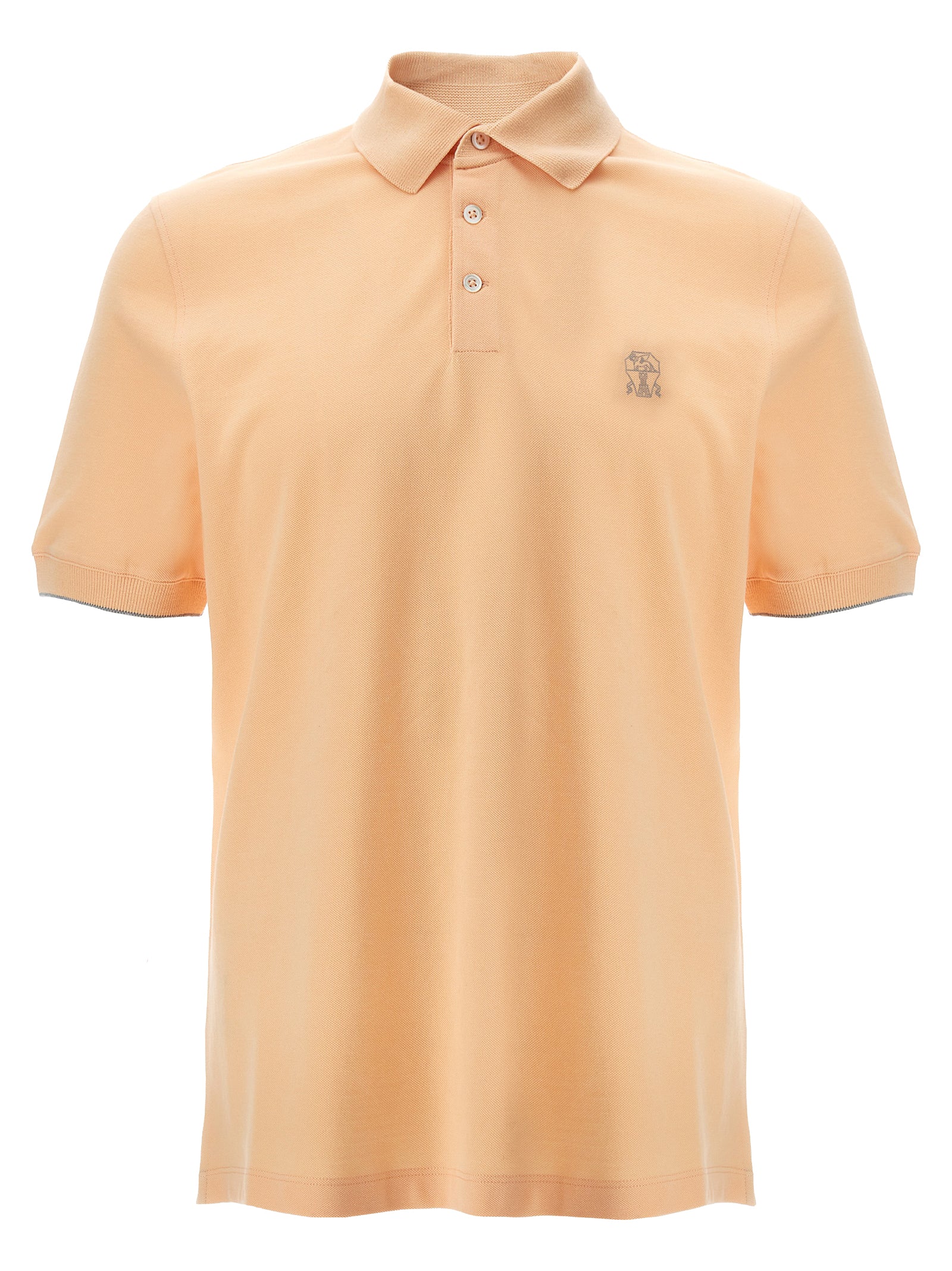 Brunello Cucinelli Logo Piqué Polo Shirt