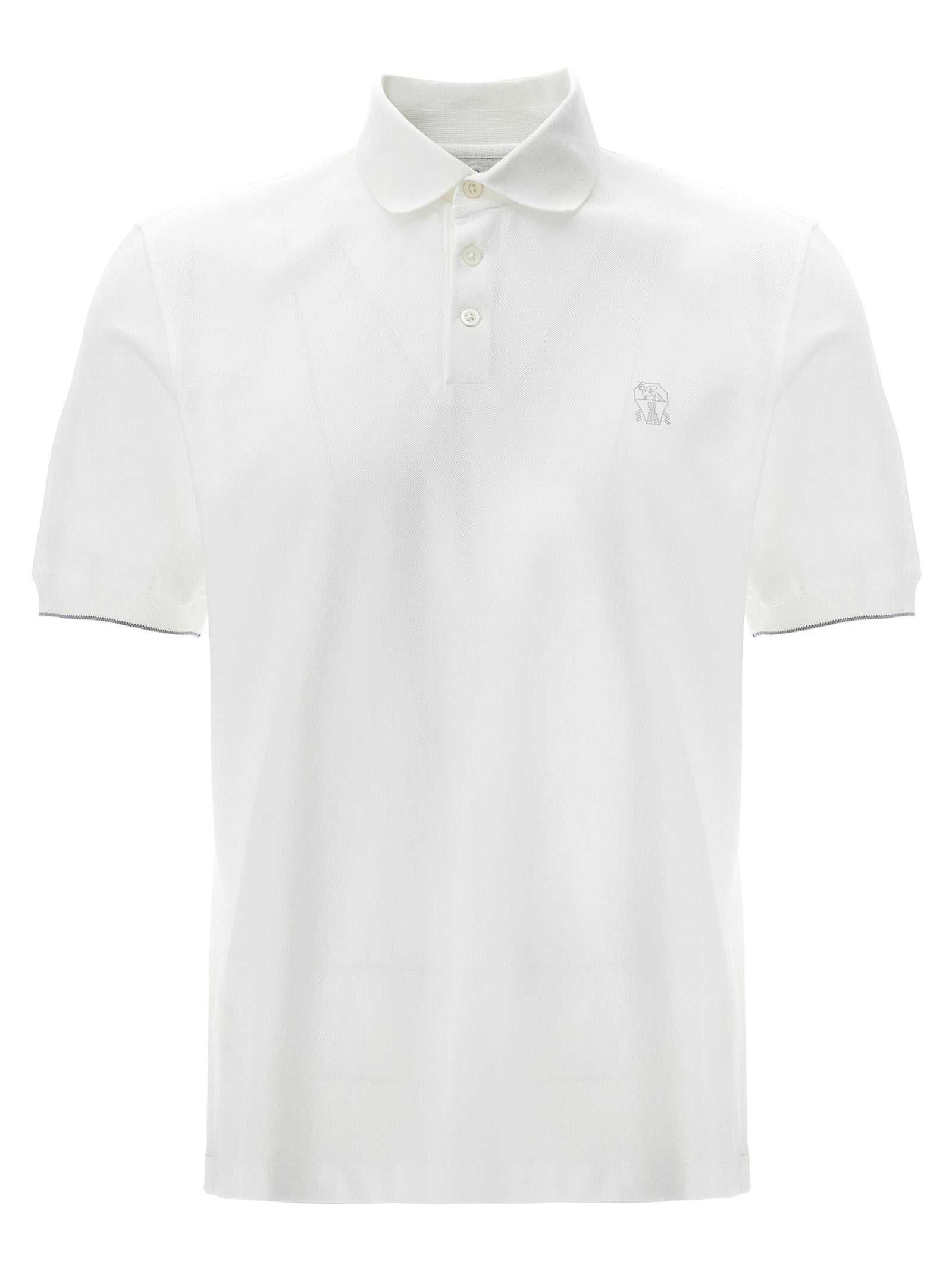 Brunello Cucinelli Logo Piqué Polo Shirt