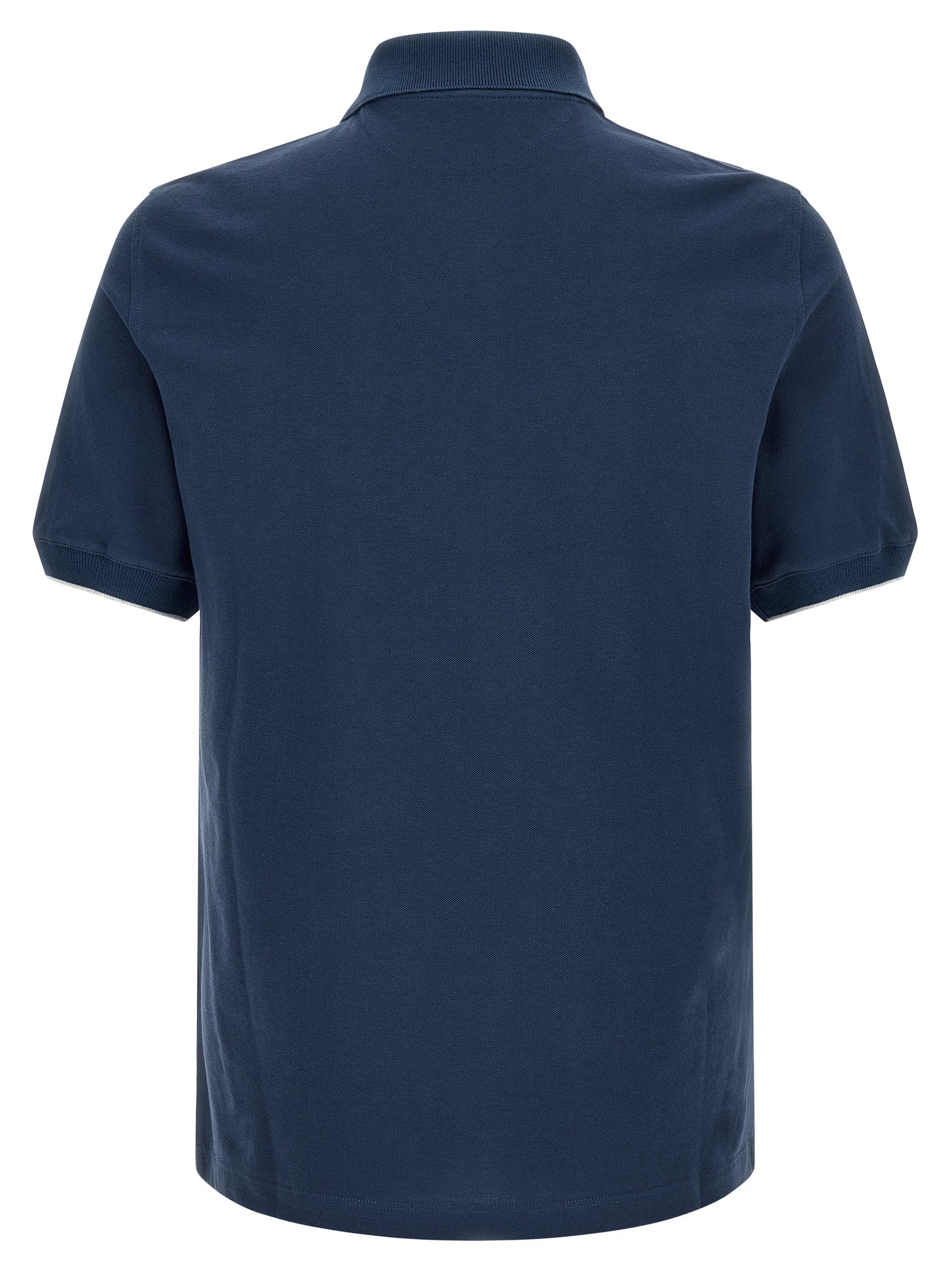 Brunello Cucinelli Logo Piqué Polo Shirt