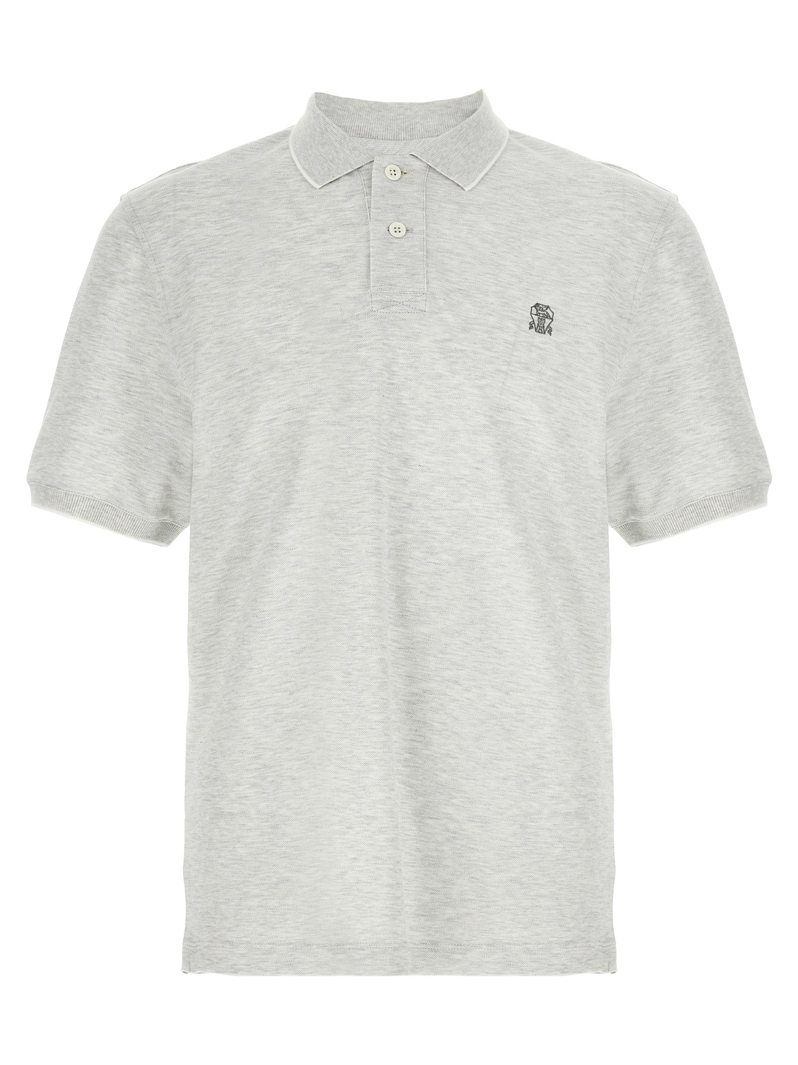 Brunello Cucinelli Logo Piqué Polo Shirt