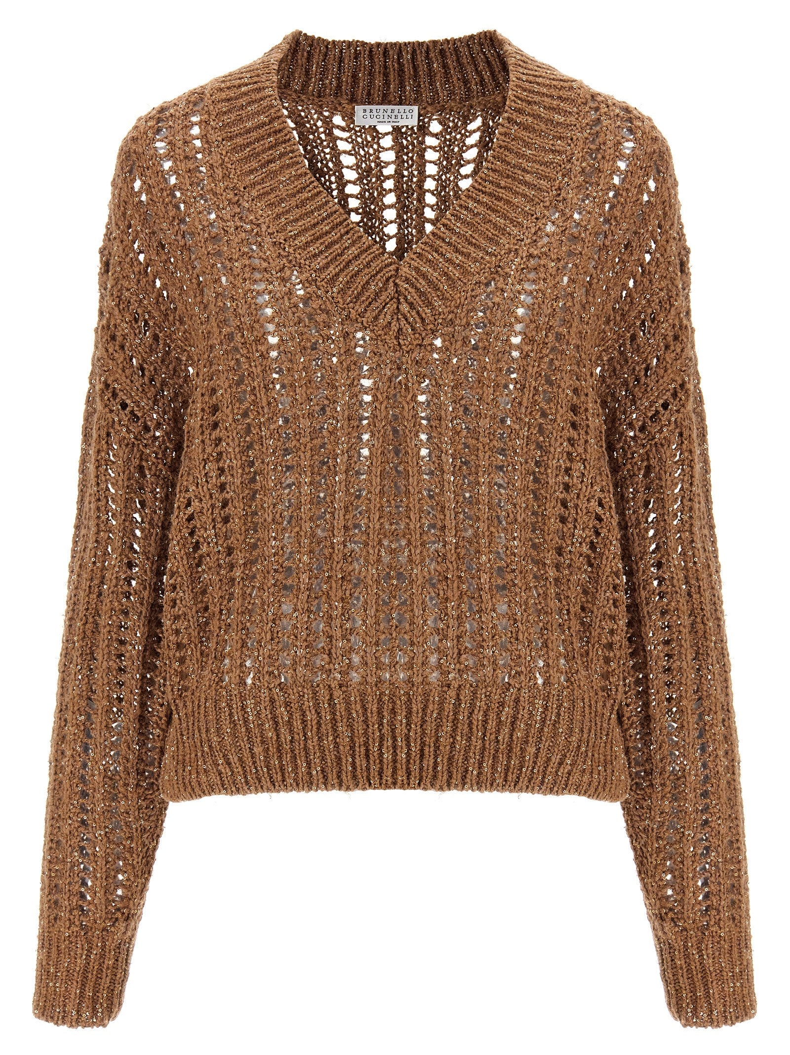 Brunello Cucinelli 'Rustic Dazzling Net' Sweater