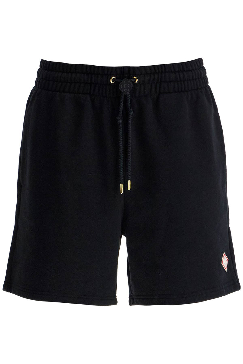 Casablanca Organic Cotton Sports Bermuda Shorts Black