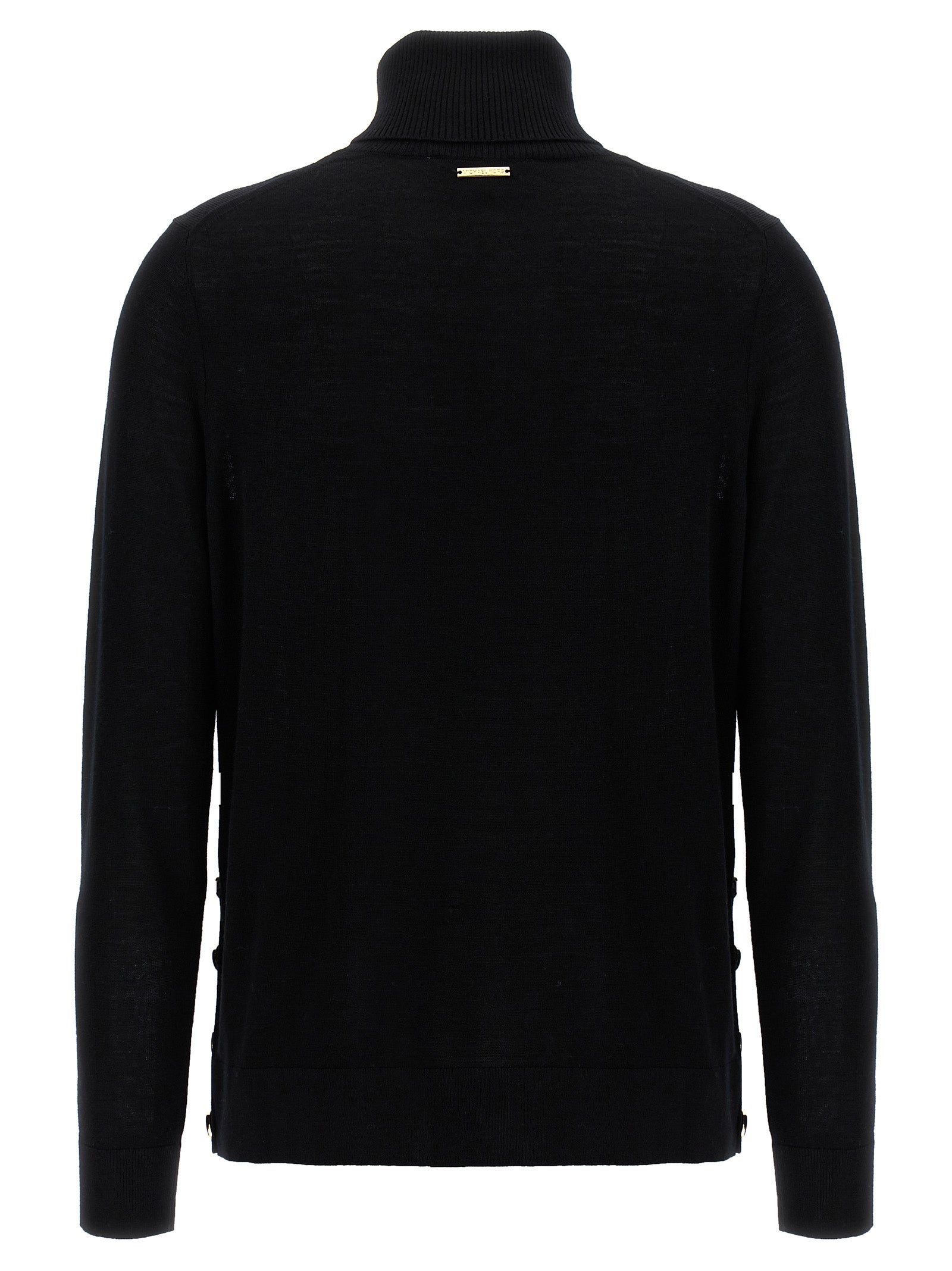 Michael Michael Kors Logo Buttons Turtleneck Sweater