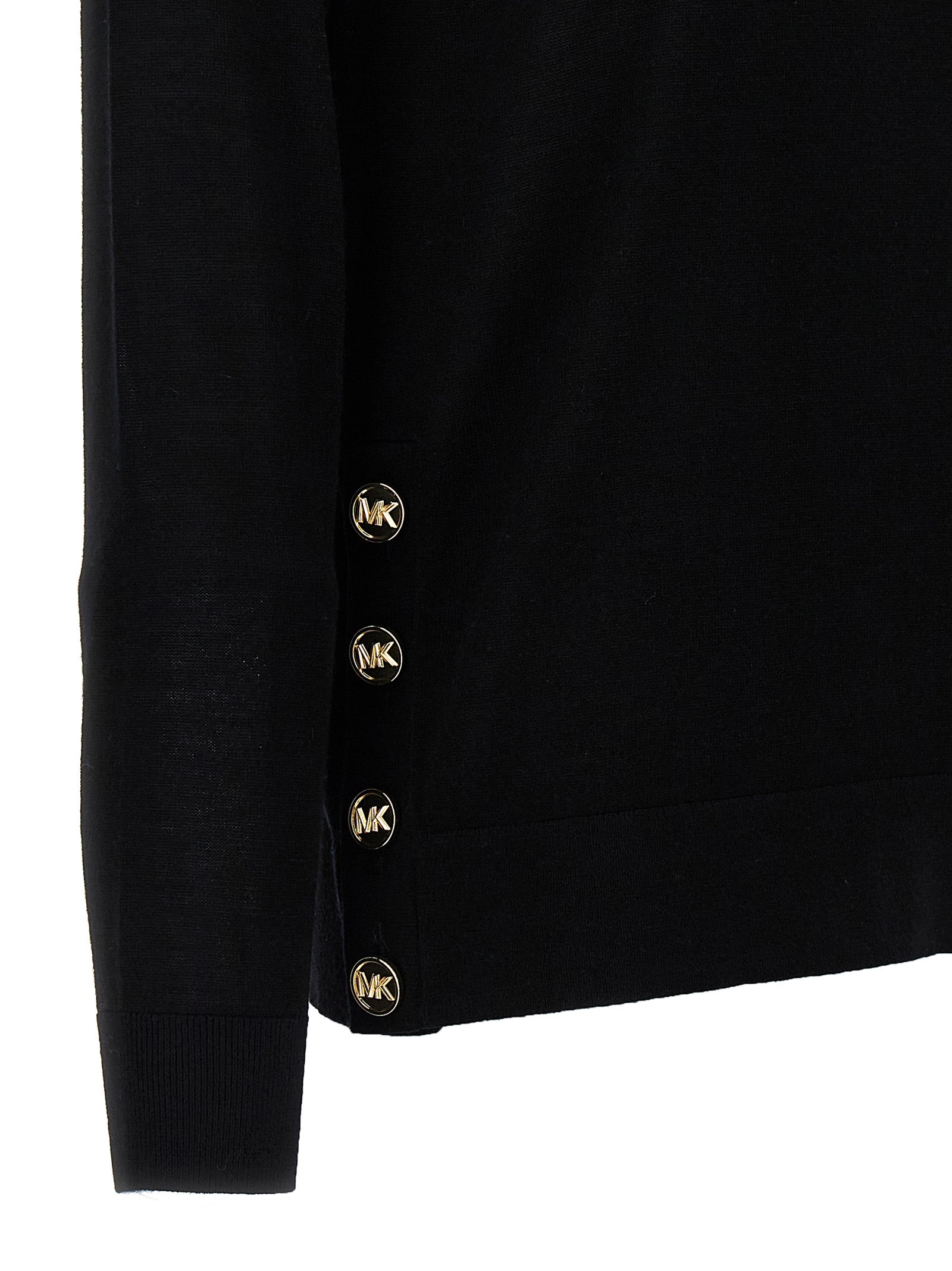 Michael Michael Kors Logo Buttons Turtleneck Sweater