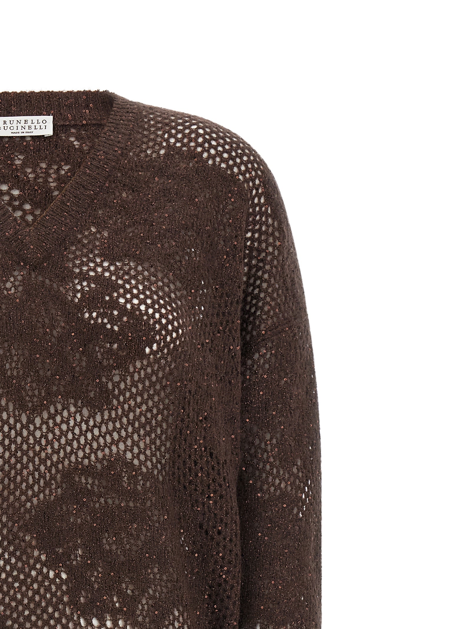 Brunello Cucinelli 'Flower Lace' Sweater