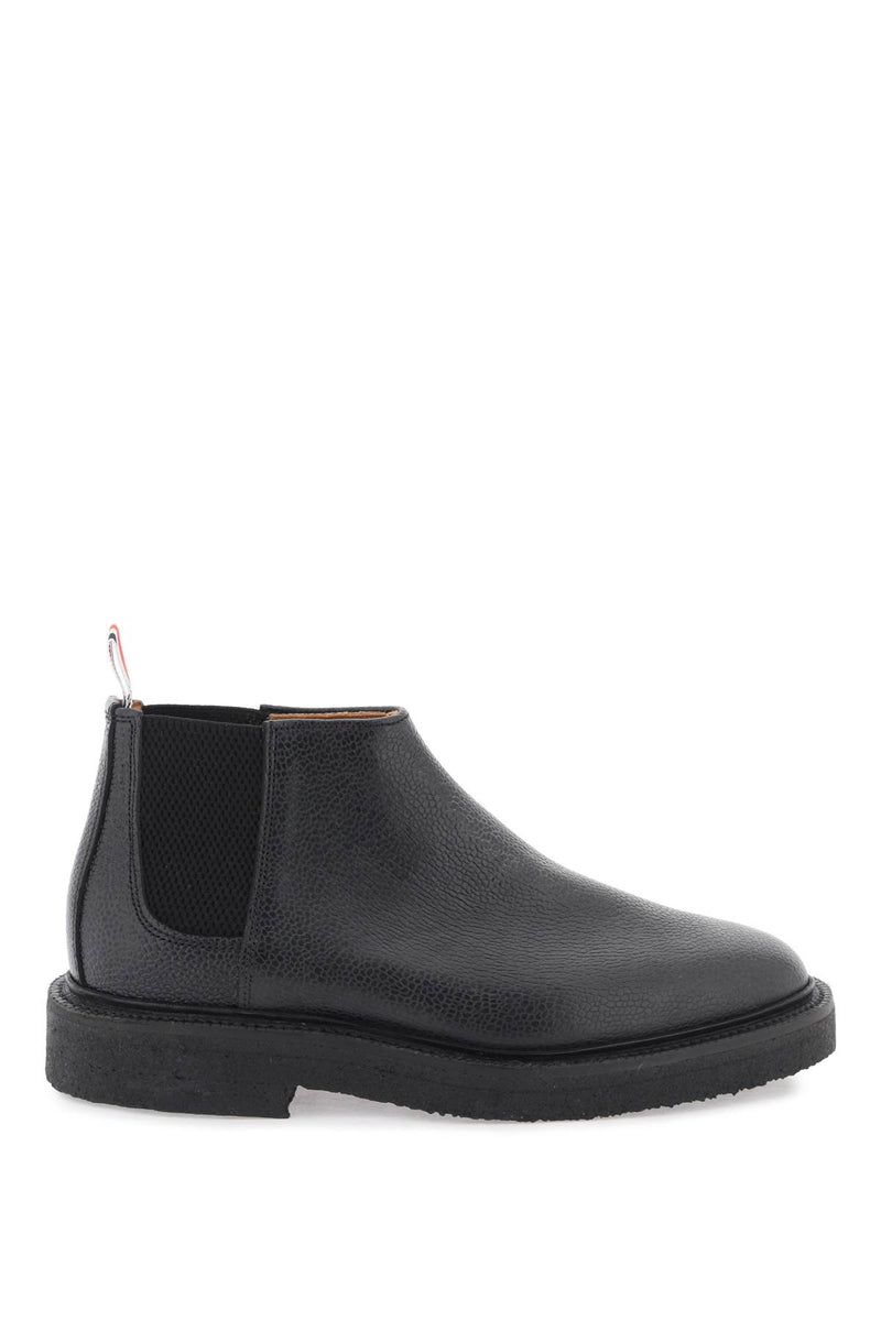 Thom Browne Mid Top Chelsea Ankle Boots Black