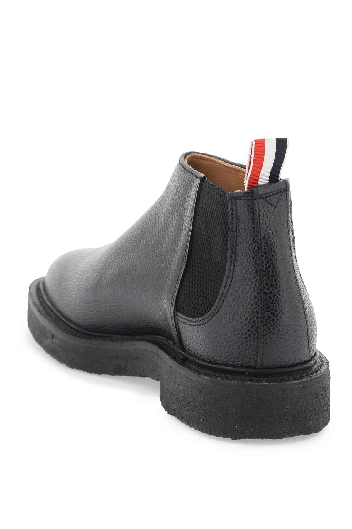 Thom Browne Mid Top Chelsea Ankle Boots Black