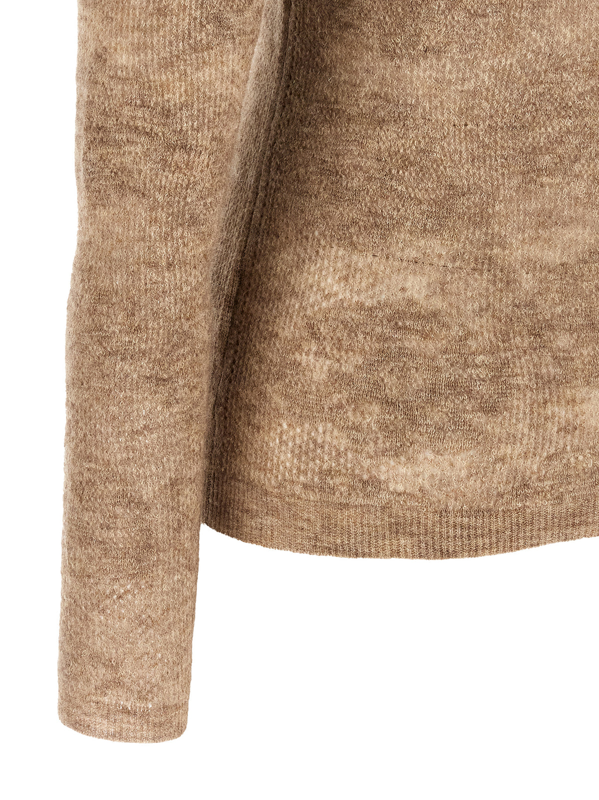 Brunello Cucinelli Beige 'Flower Lace' Sweater