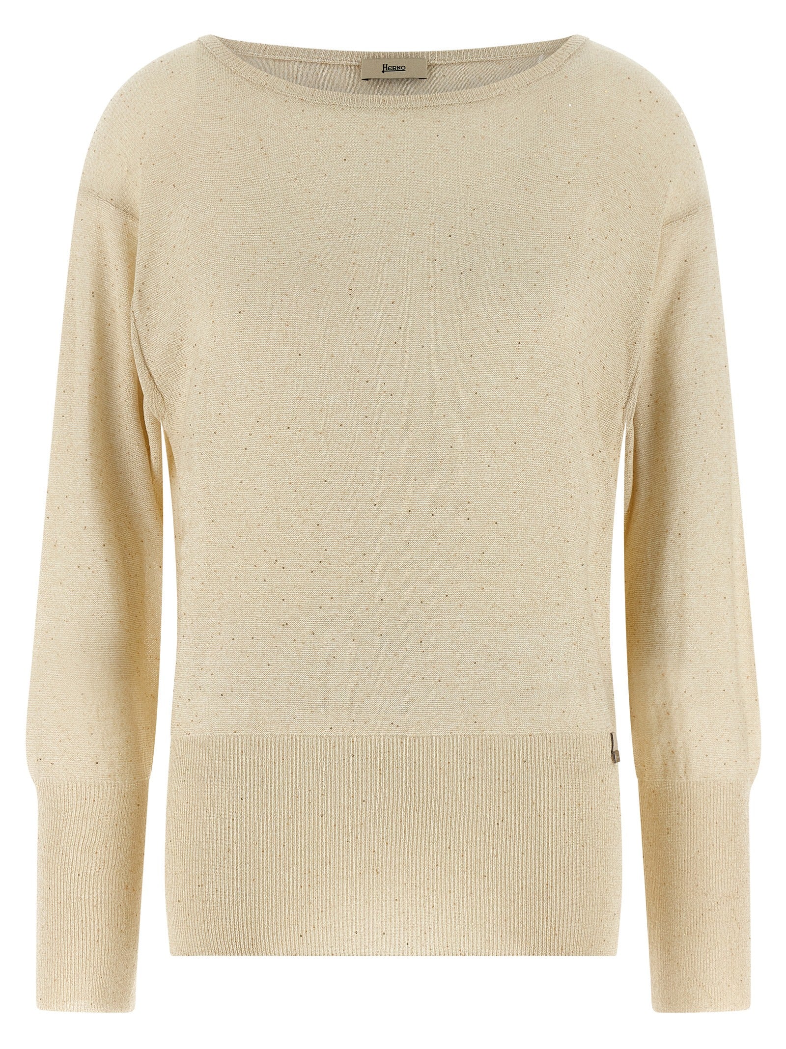 Herno Lamé And Sequin Yarn Sweater