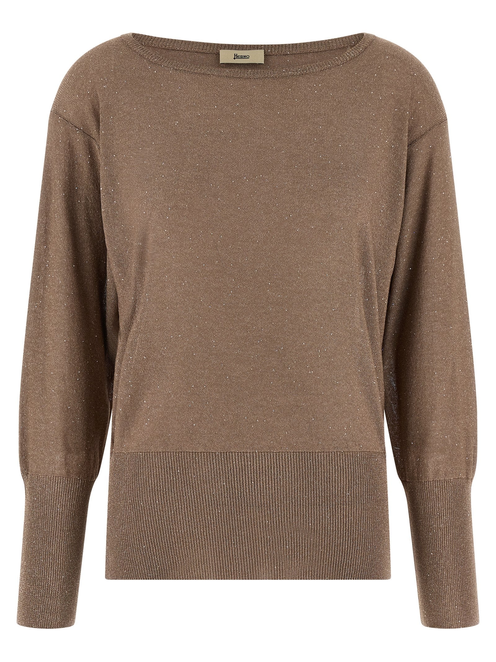 Herno Lamé And Sequin Yarn Sweater