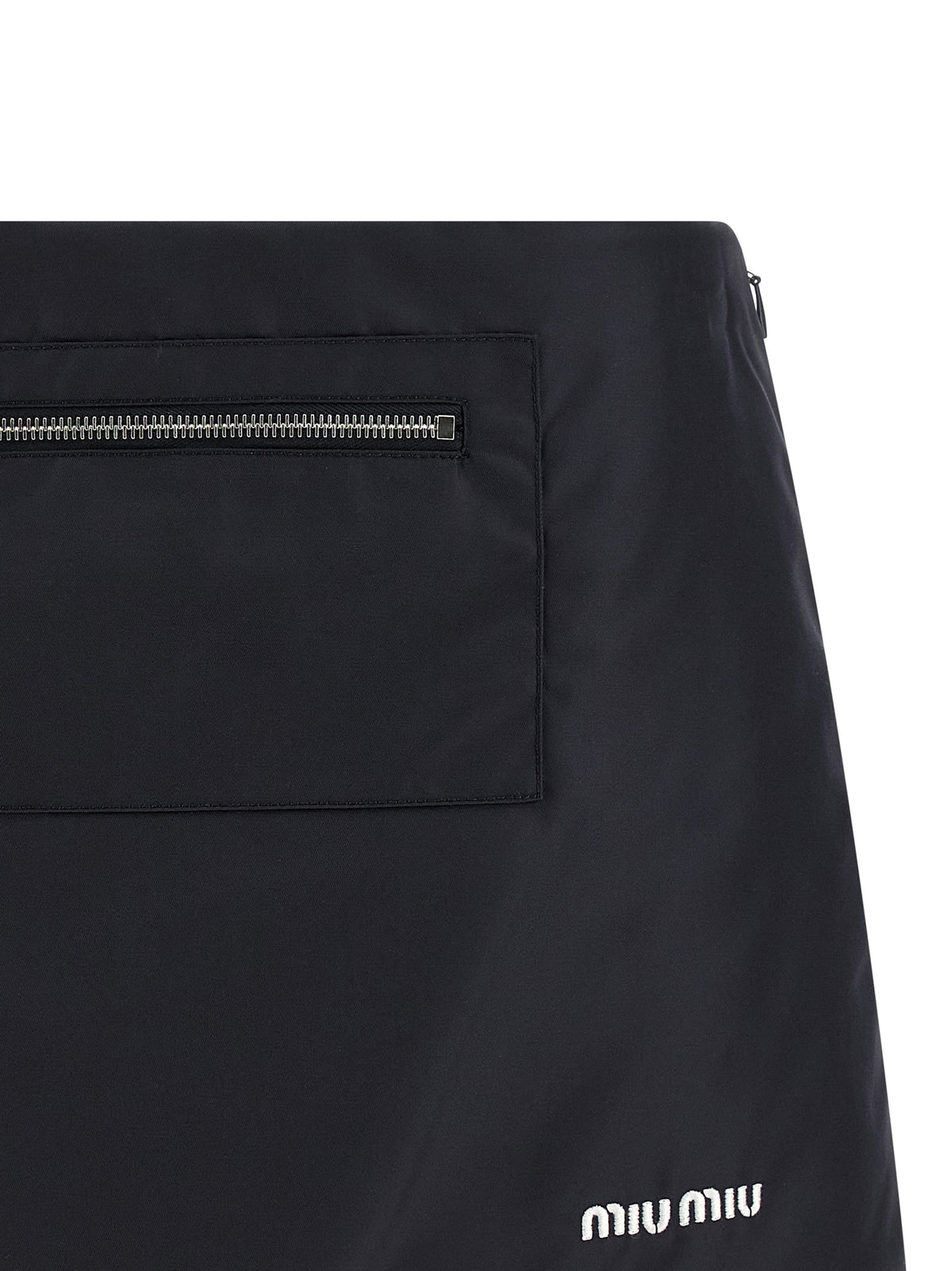 Miu Miu Nylon And Fleece Skirt