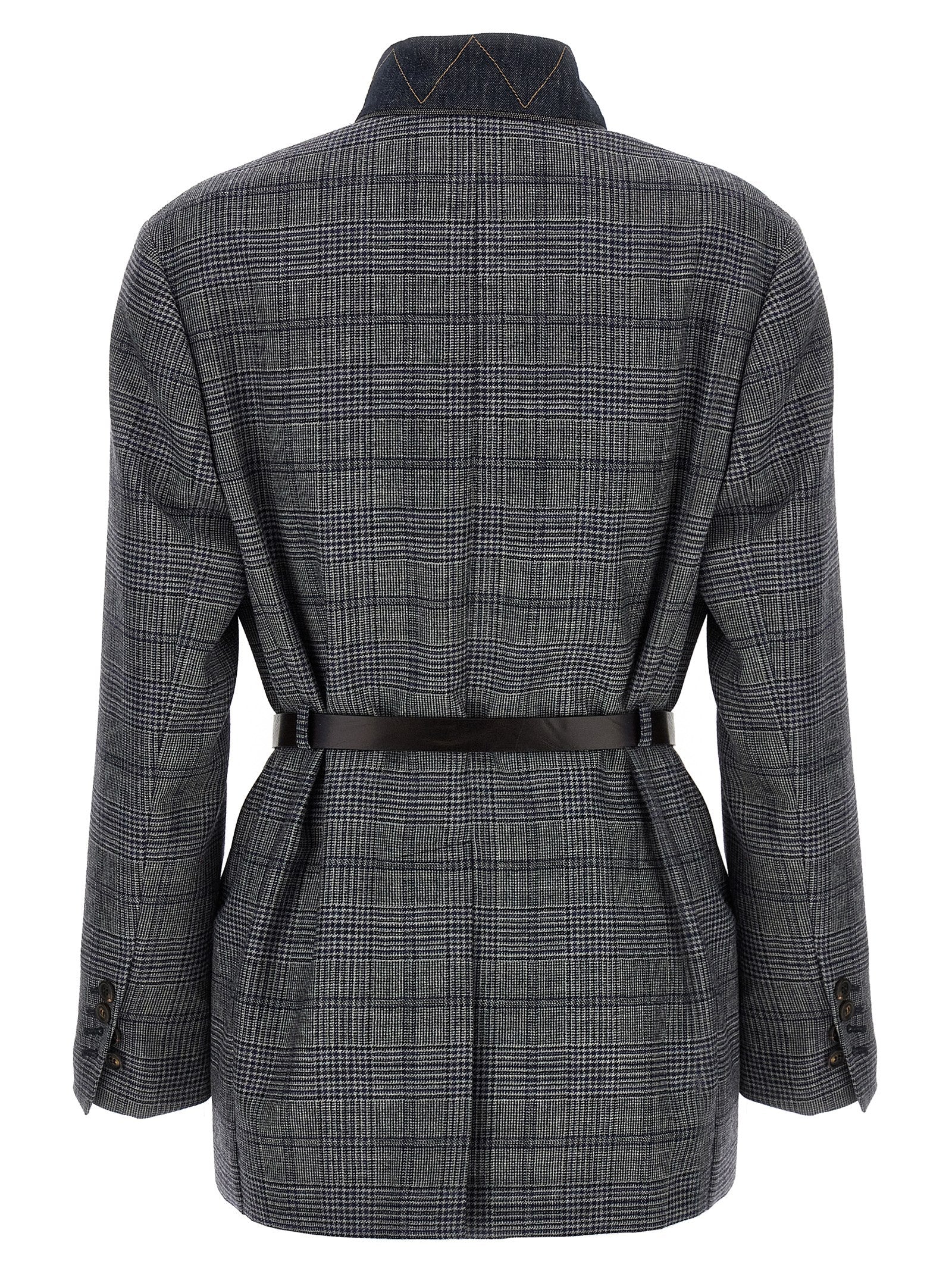Brunello Cucinelli Monile Houndstooth Blazer