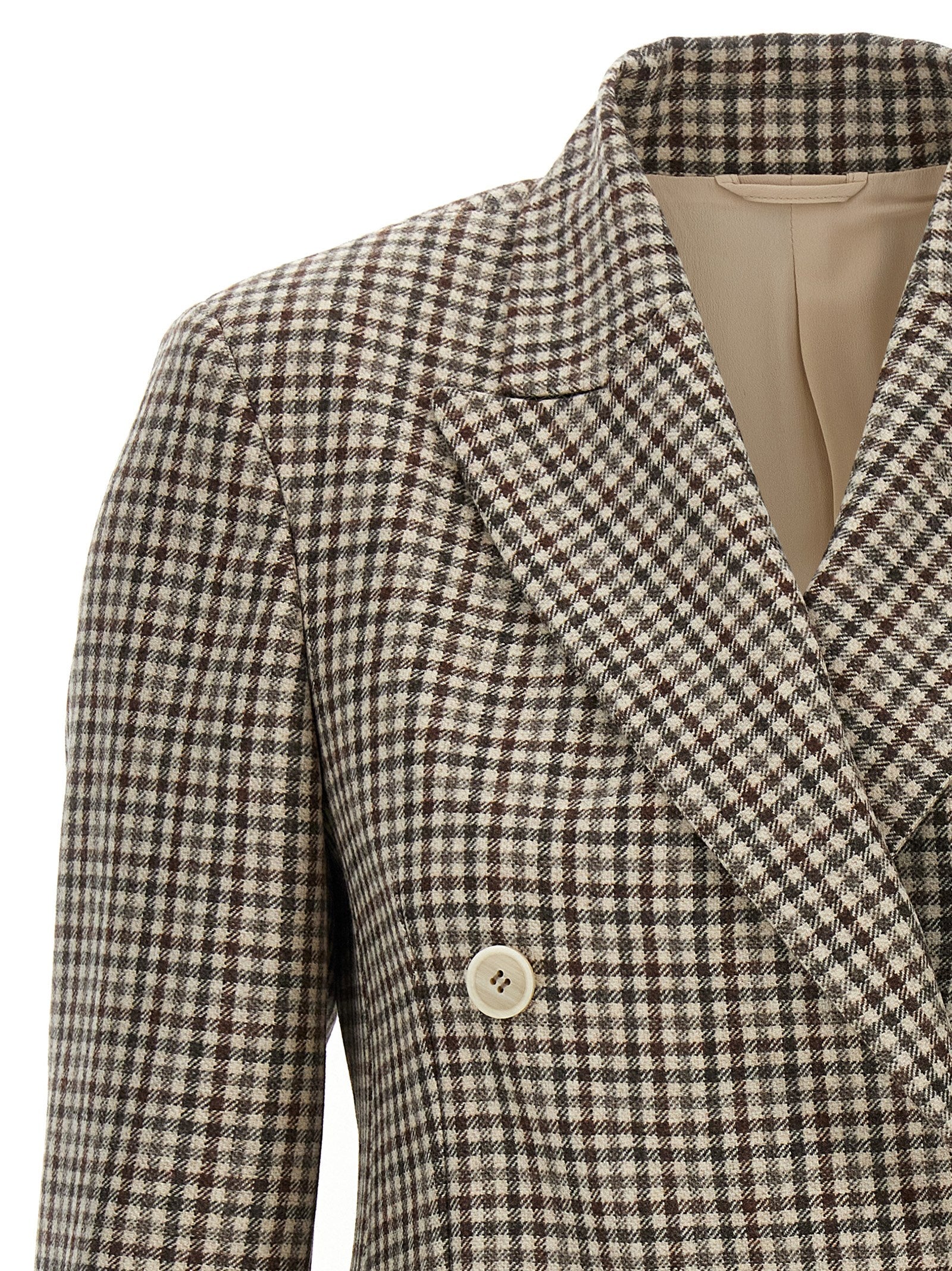 Brunello Cucinelli Blazer Check Monile