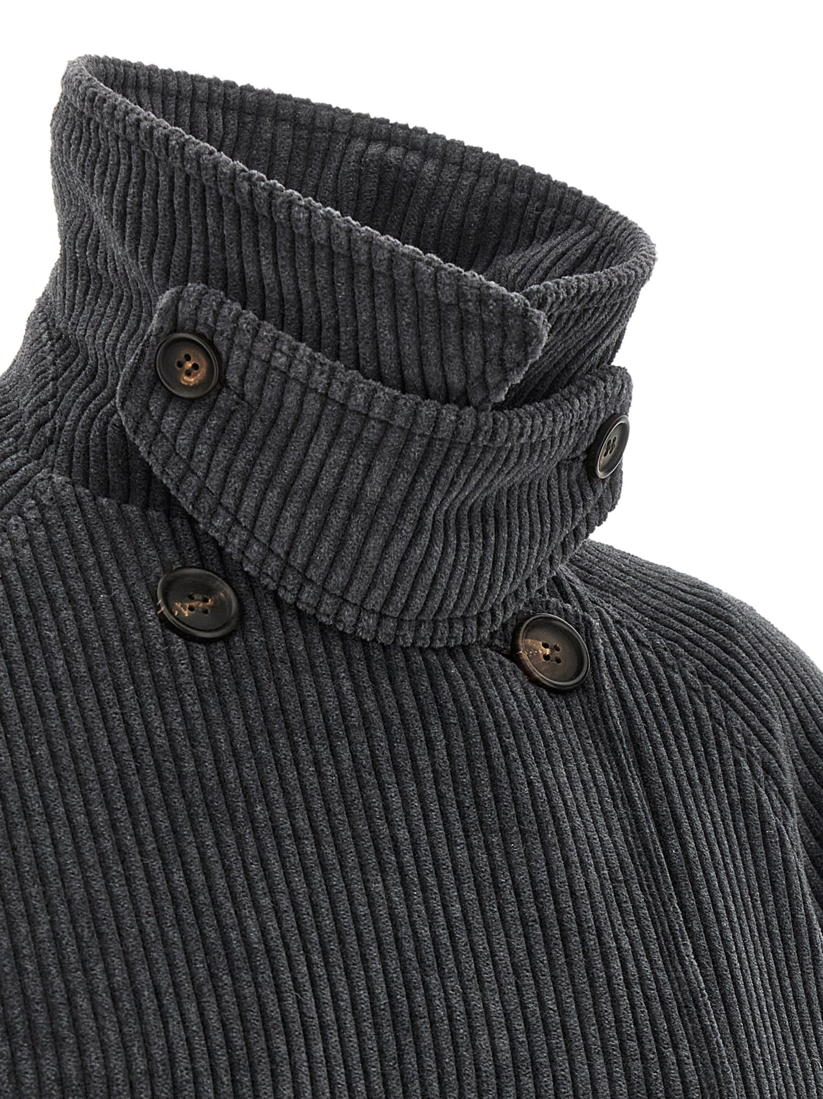 Brunello Cucinelli Ribbed Velvet Trench Coat