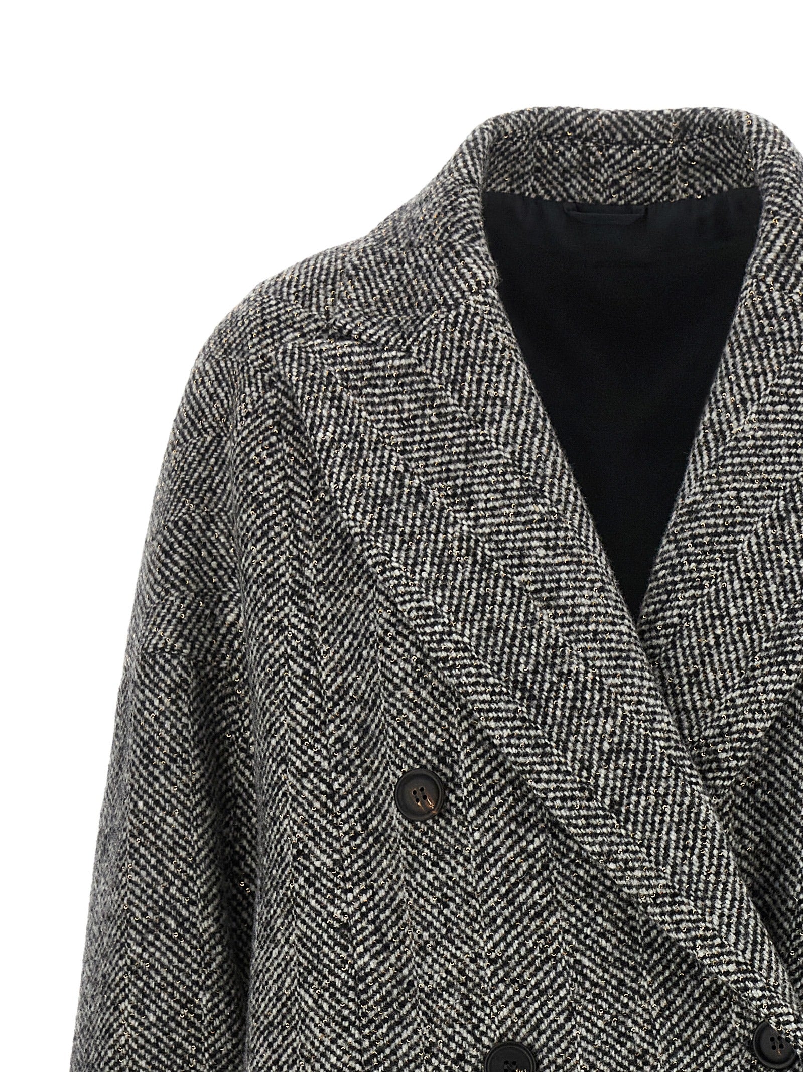 Brunello Cucinelli 'Dazzling' Chevron Coat