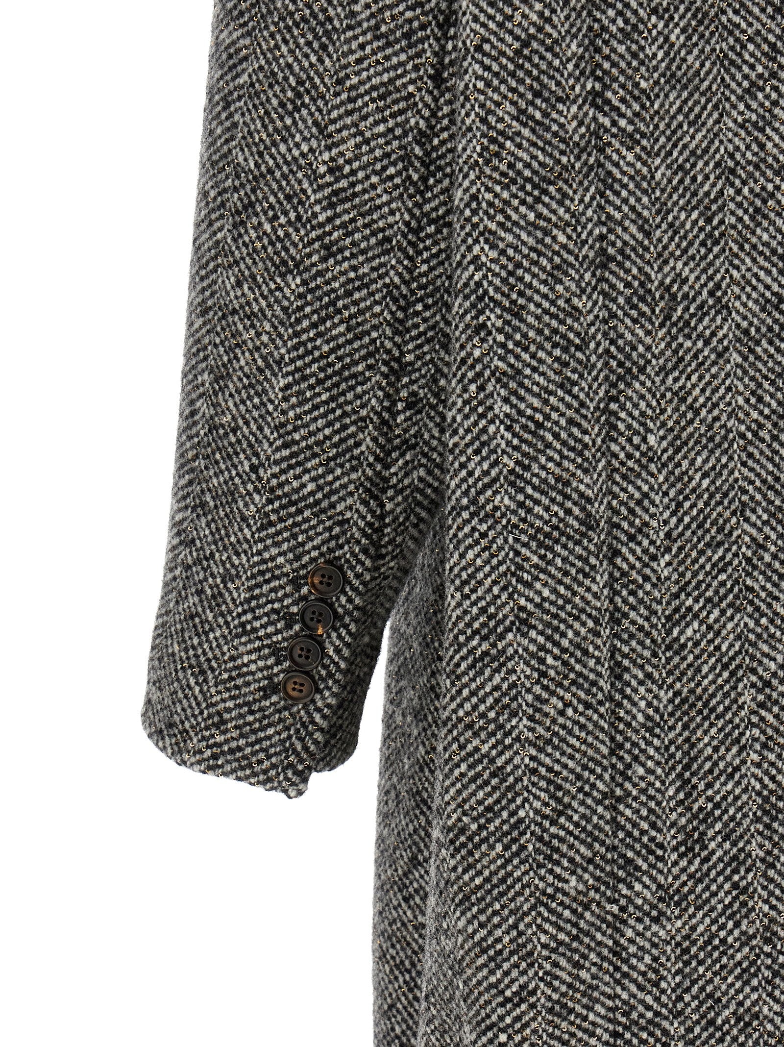 Brunello Cucinelli 'Dazzling' Chevron Coat