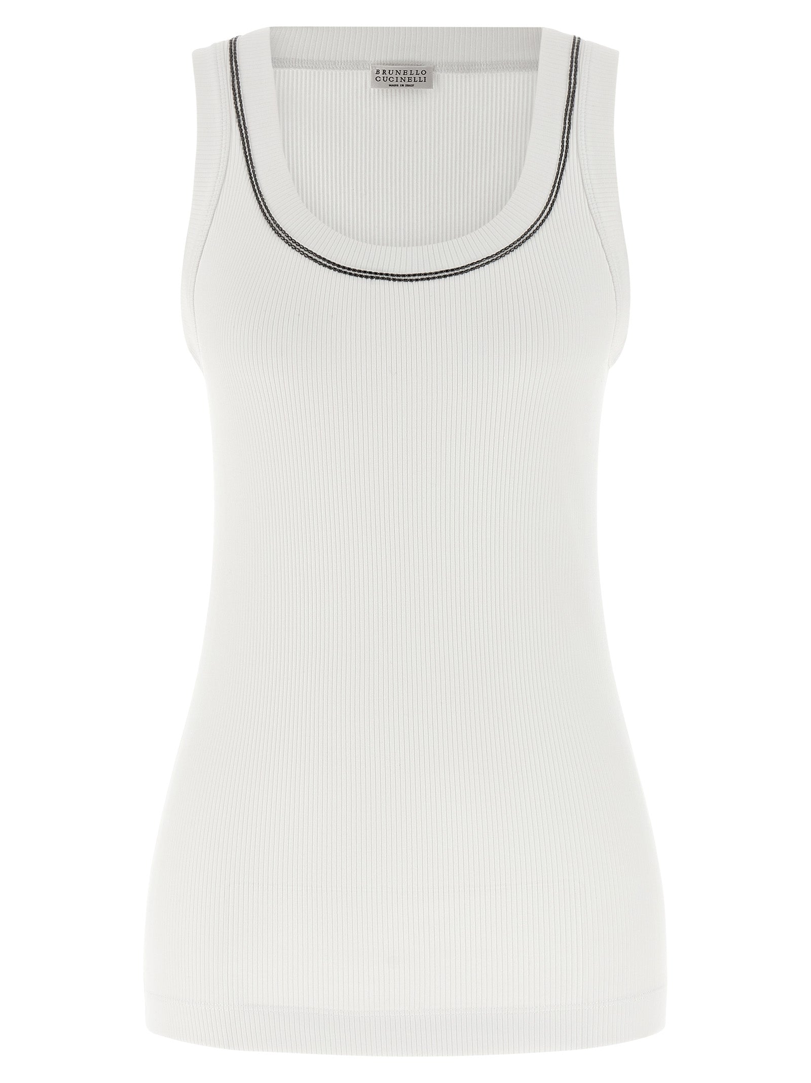 Brunello Cucinelli 'Shiny Trim' Top