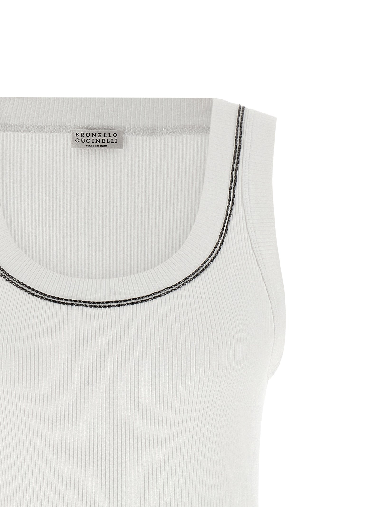 Brunello Cucinelli 'Shiny Trim' Top
