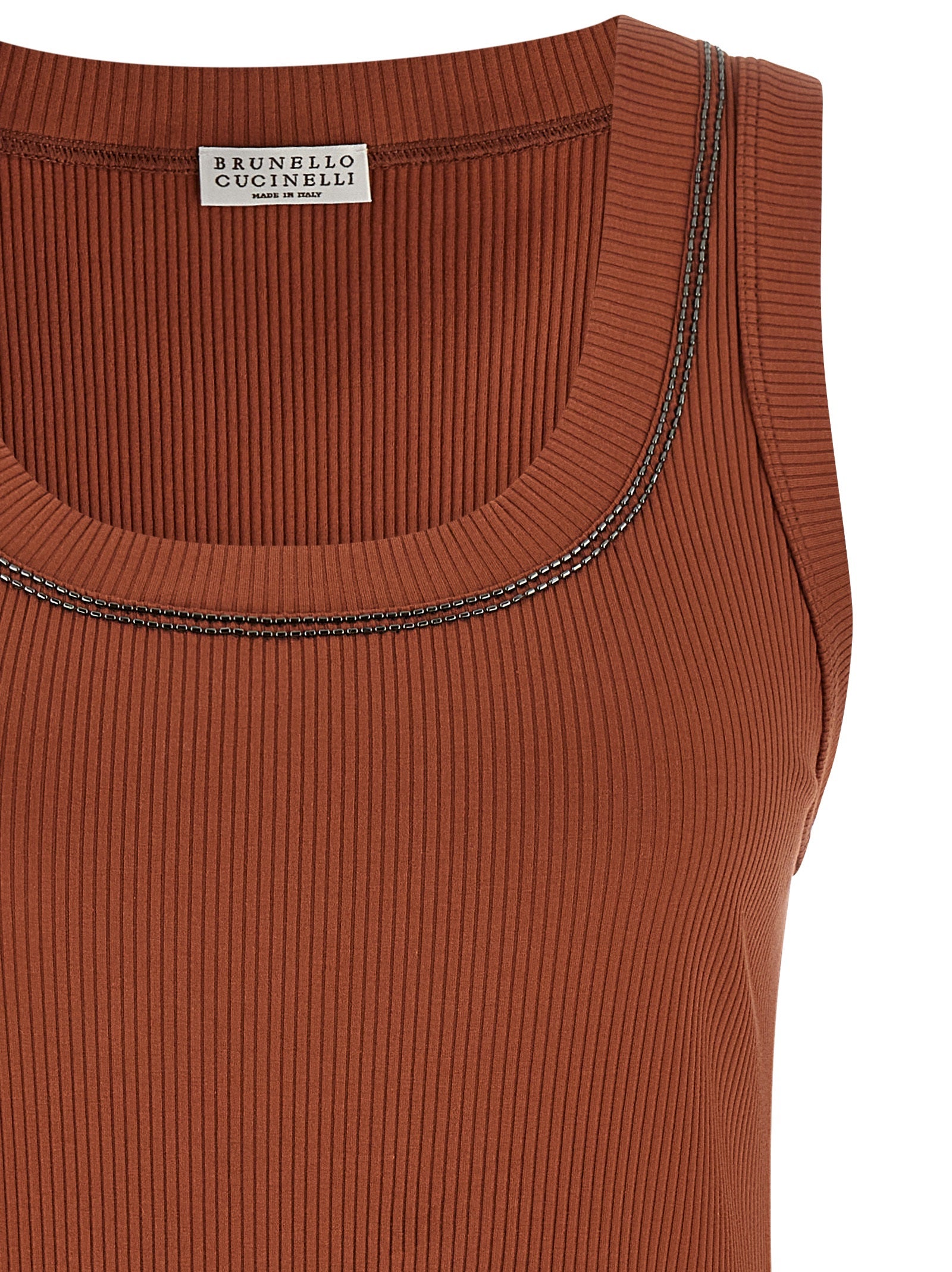 Brunello Cucinelli 'Shiny Trim' Top