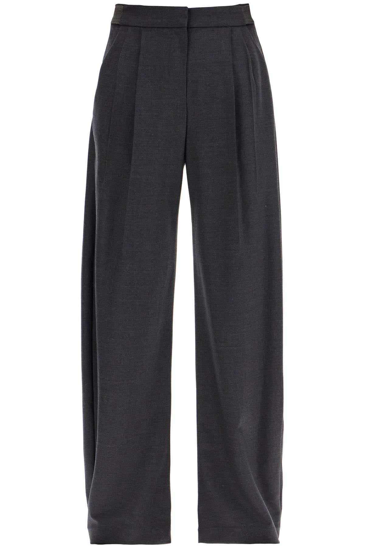 Brunello Cucinelli Stretch Wool Trousers For Men/W