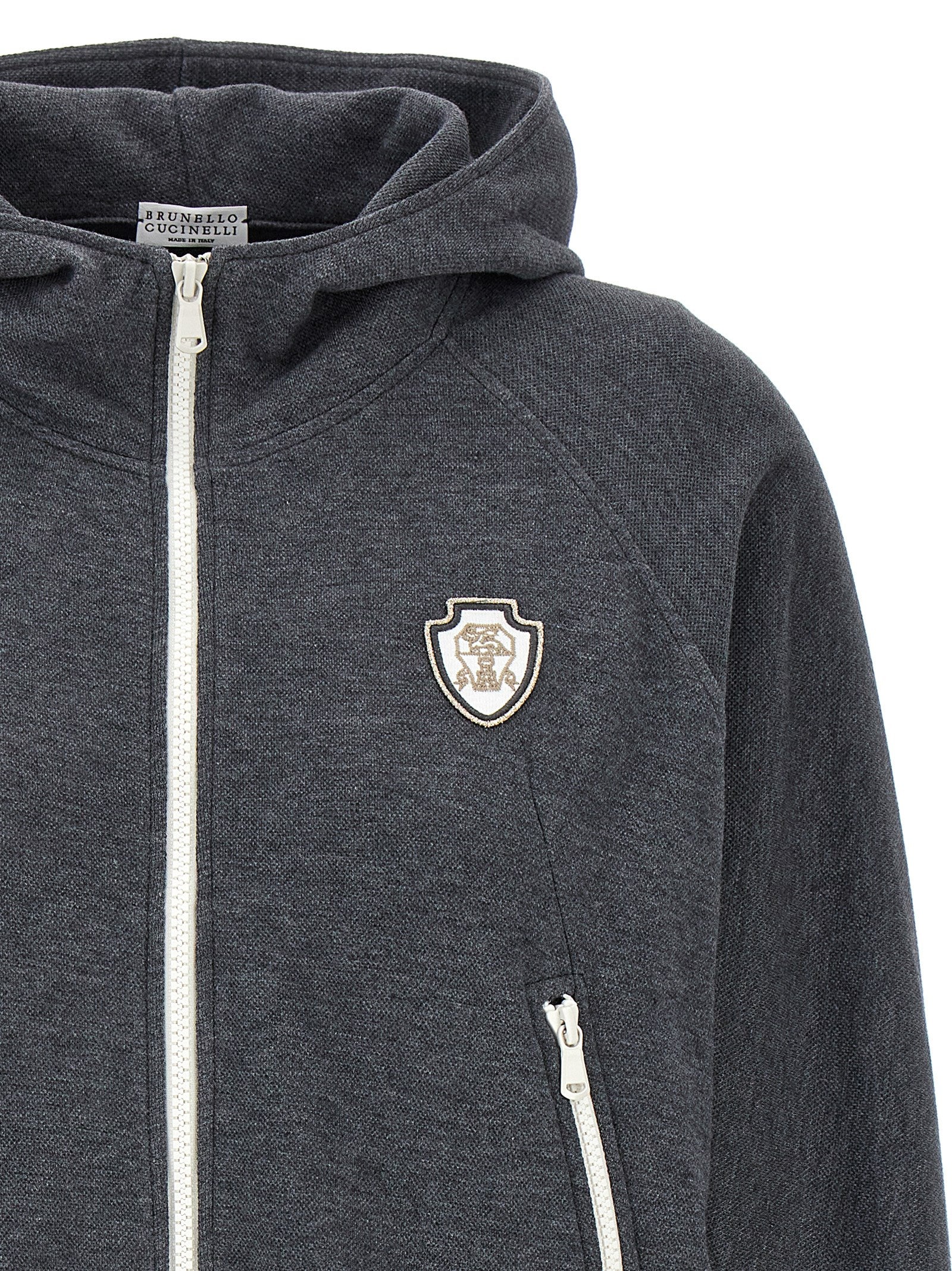 Brunello Cucinelli Logo Hoodie