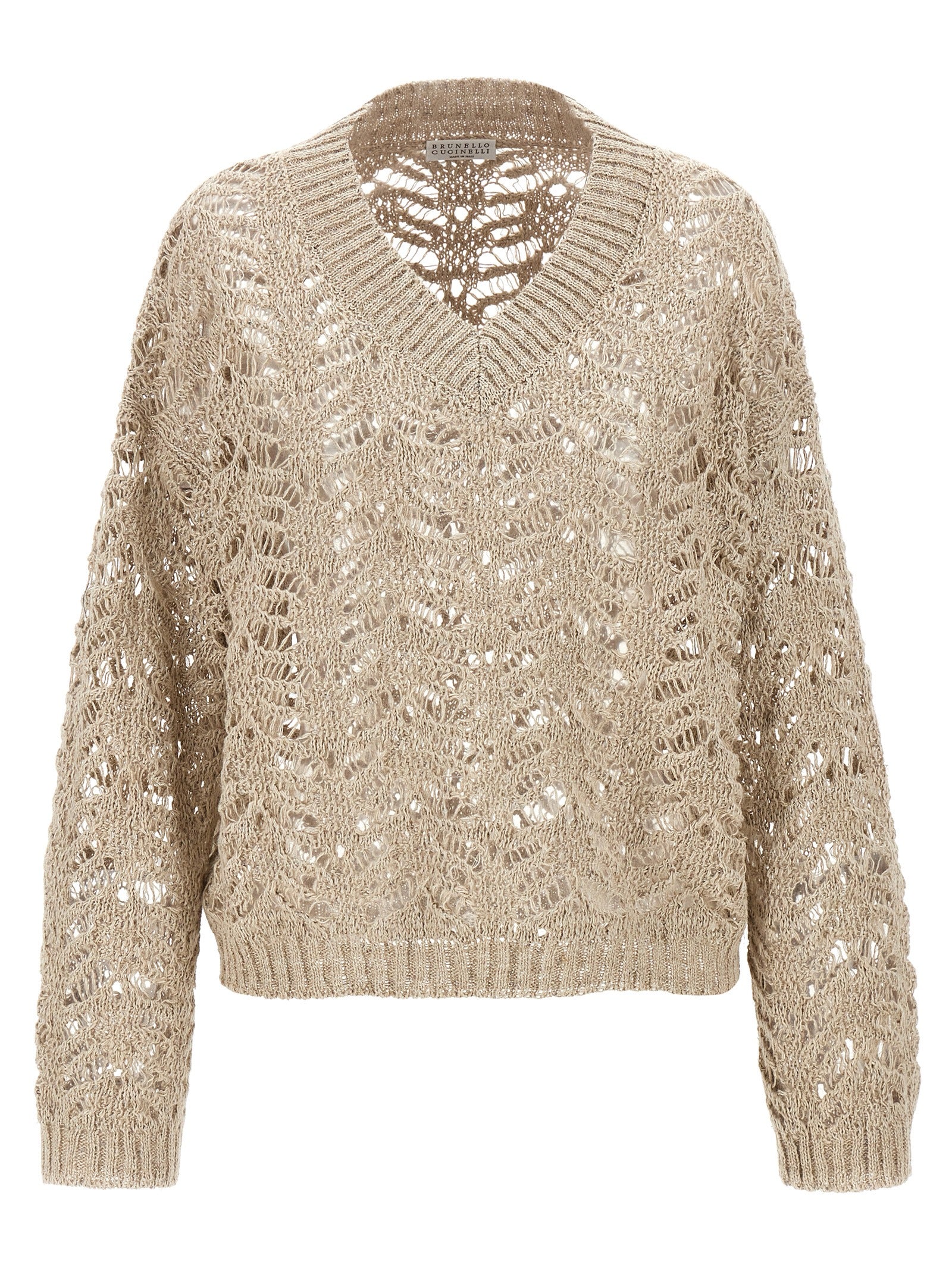 Brunello Cucinelli 'Rustic Dazzling Net' Sweater