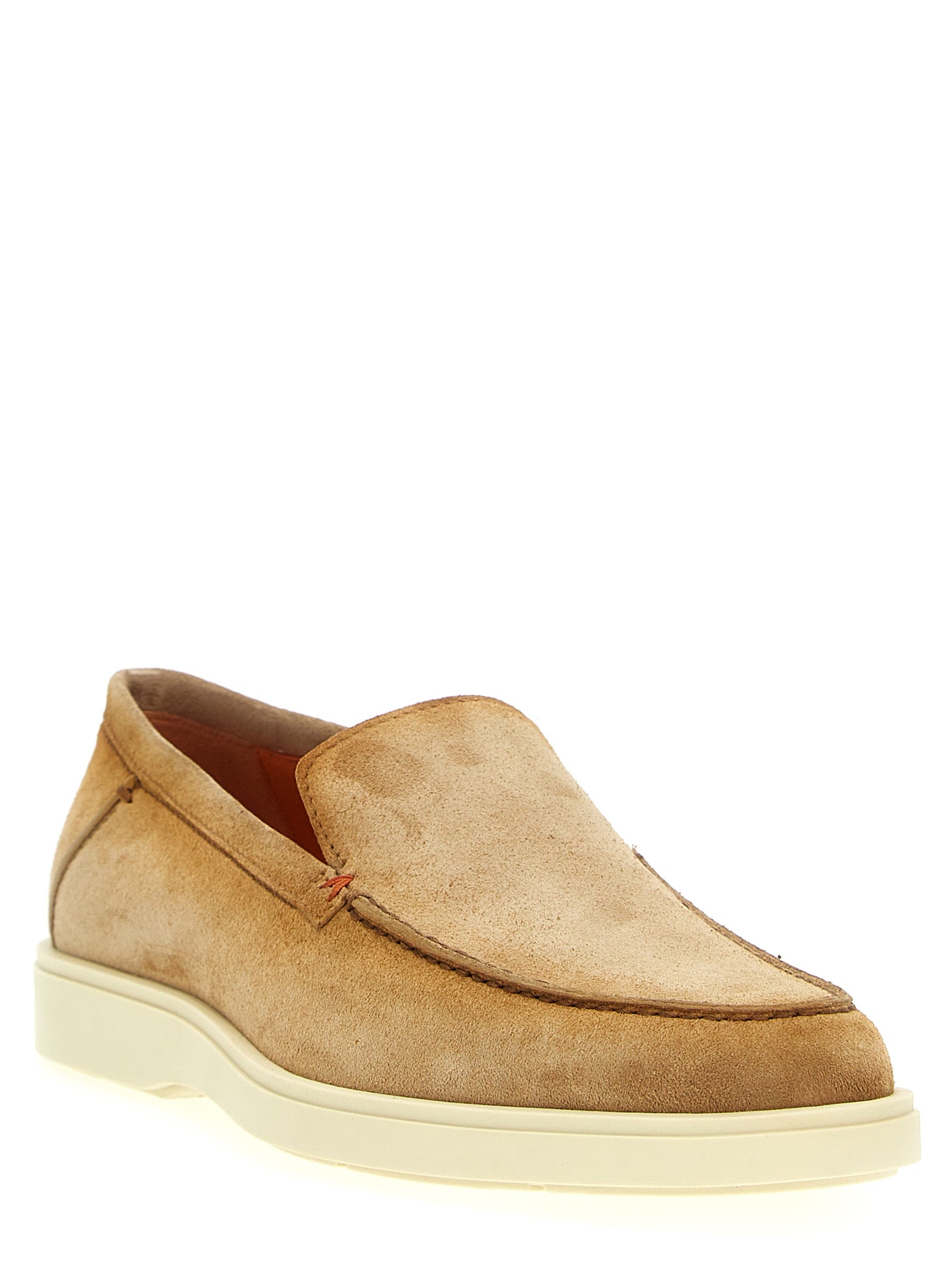 Santoni Suede Loafers