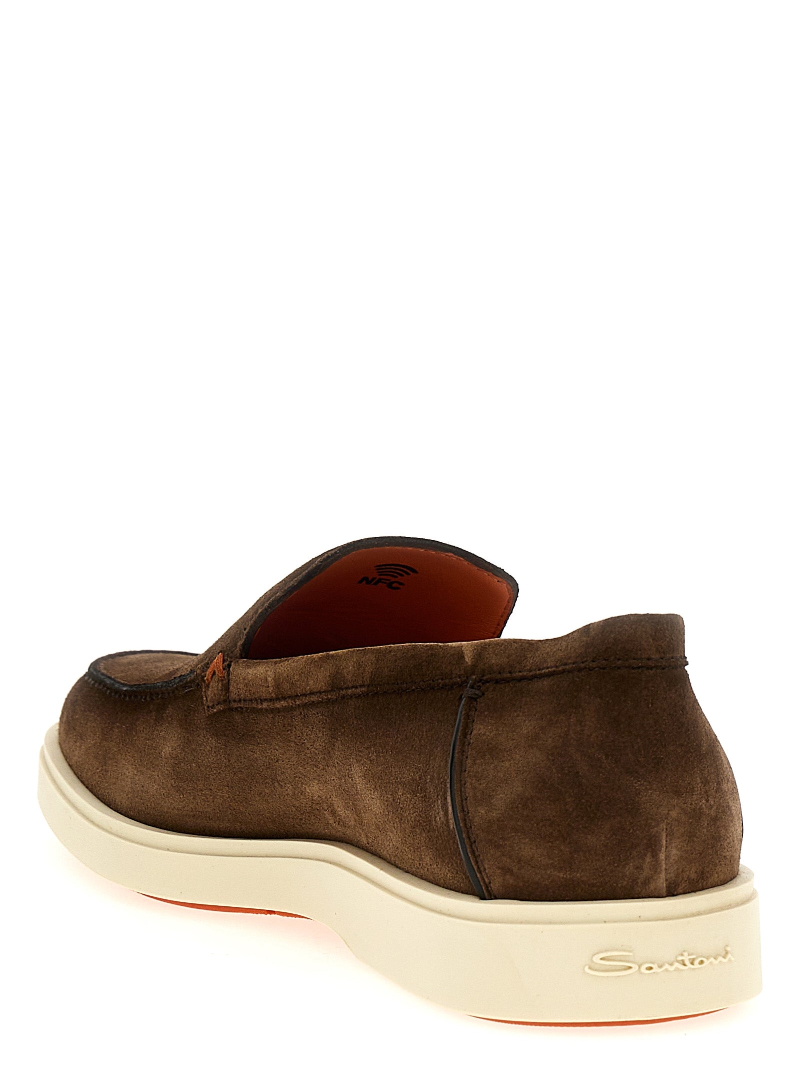 Santoni Suede Loafers