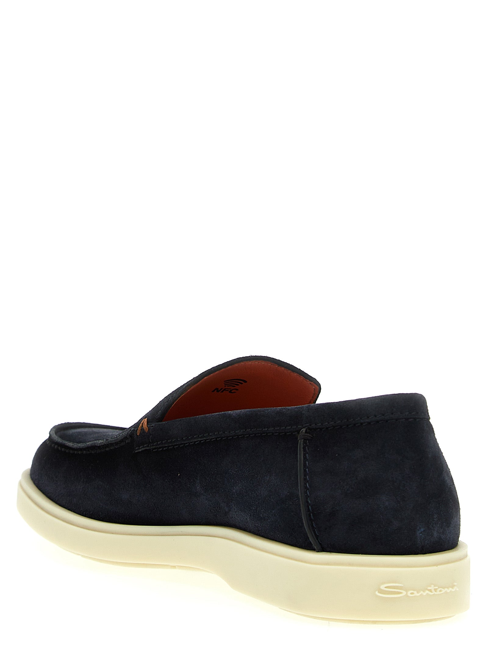 Santoni Suede Loafers