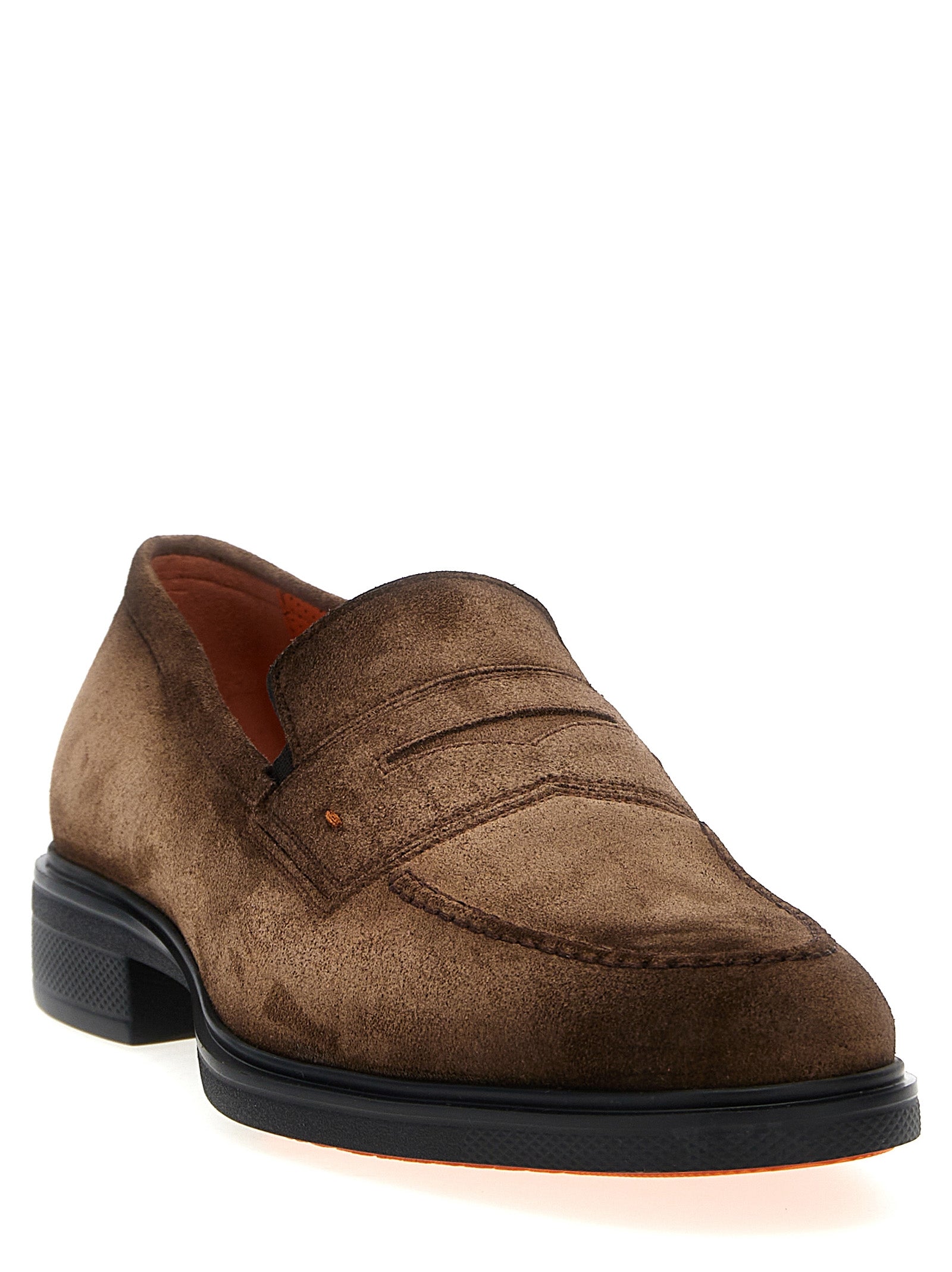 Santoni Suede Loafers