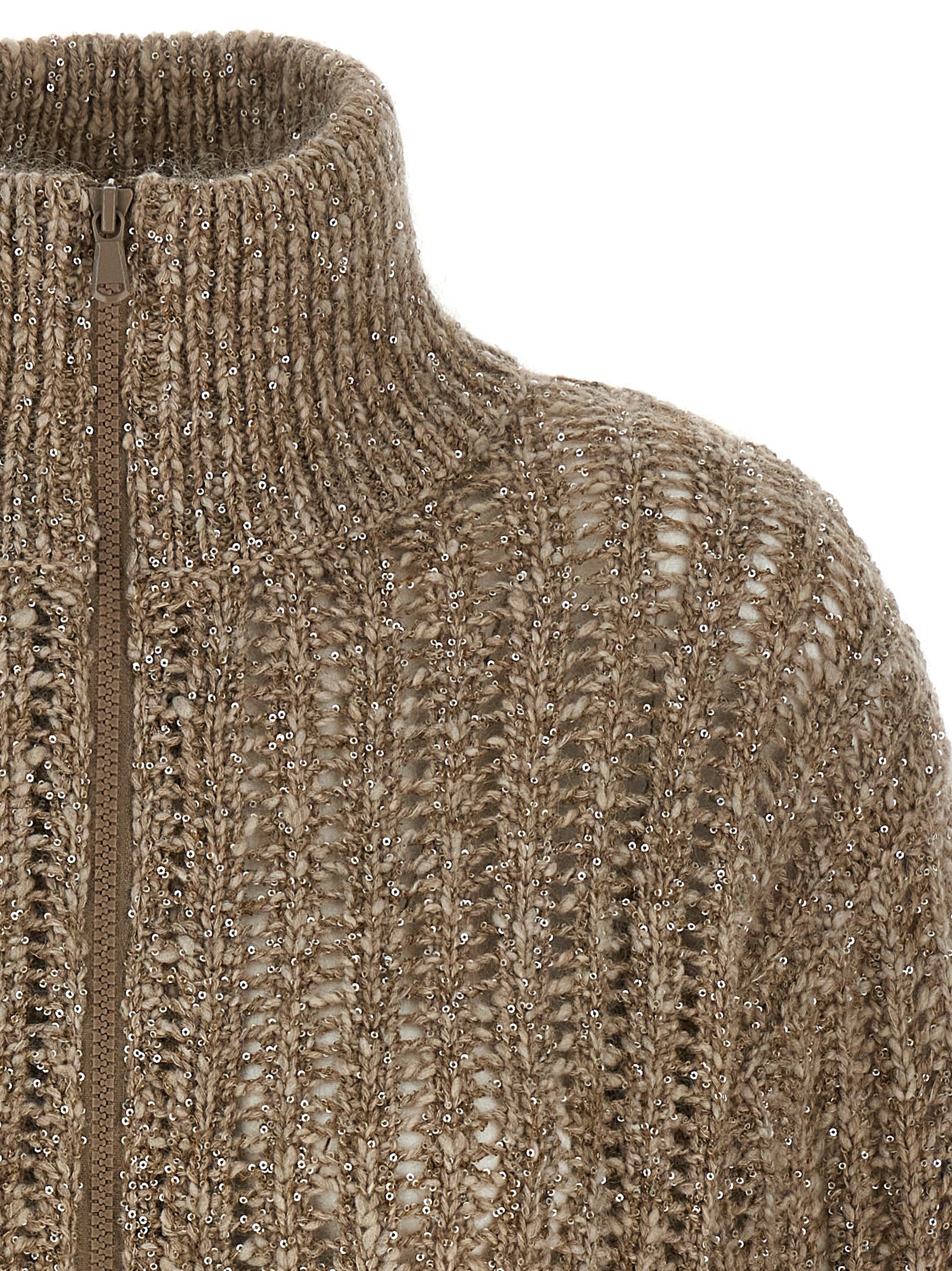 Brunello Cucinelli 'Rustic Dazzling Net' Cardigan