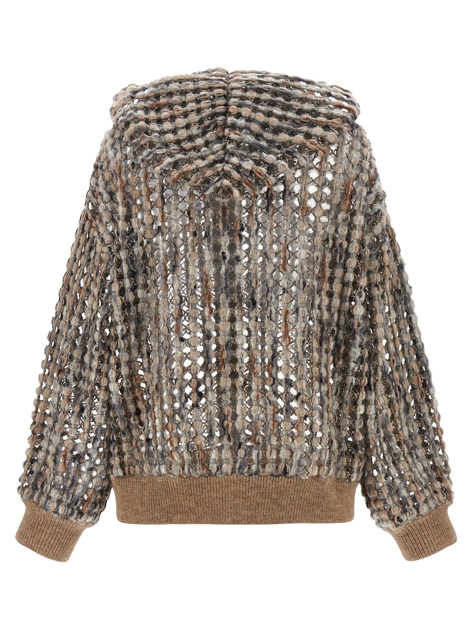 Brunello Cucinelli 'Balloon Net Embroidery' Cardigan