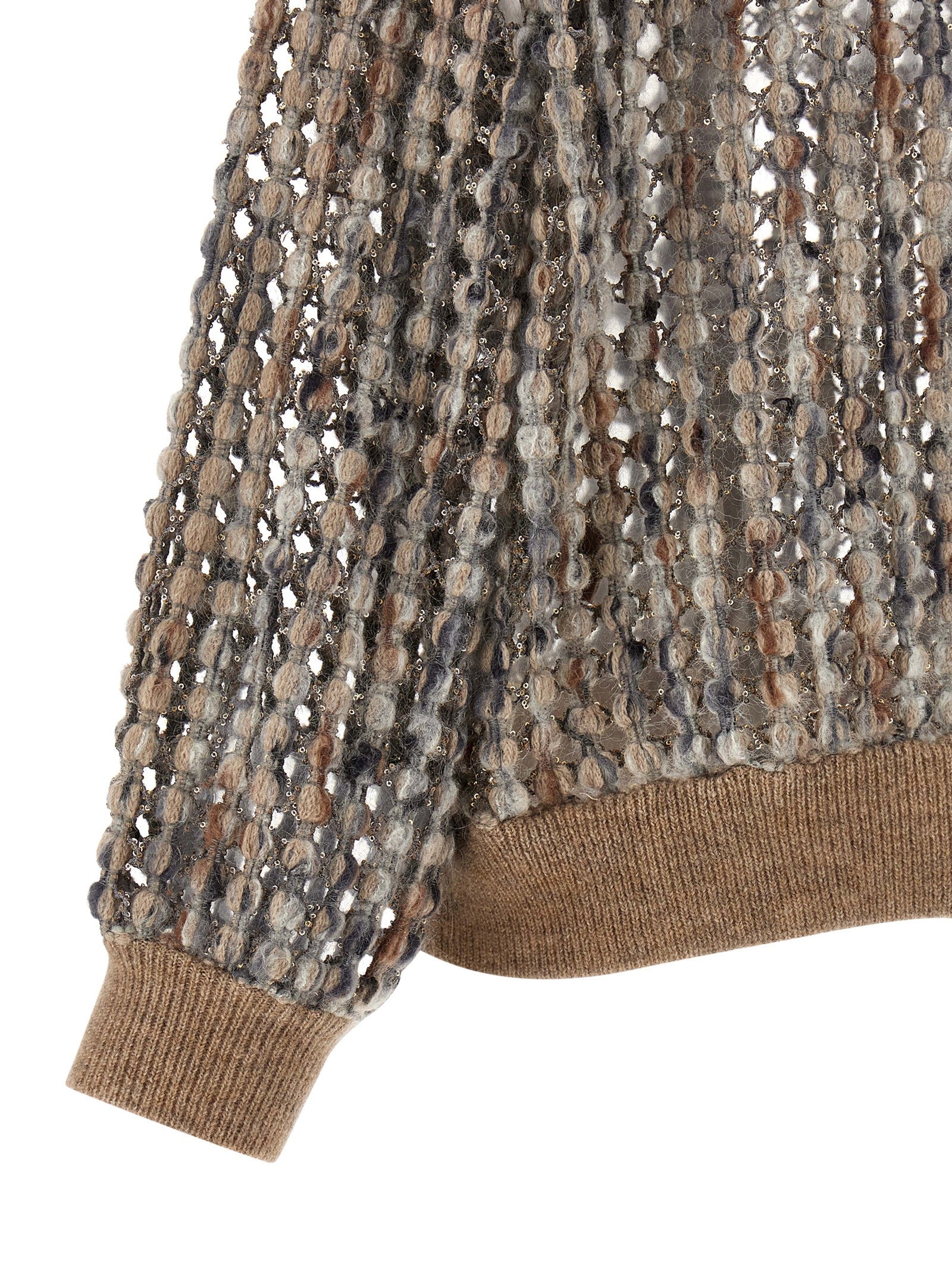 Brunello Cucinelli 'Balloon Net Embroidery' Cardigan