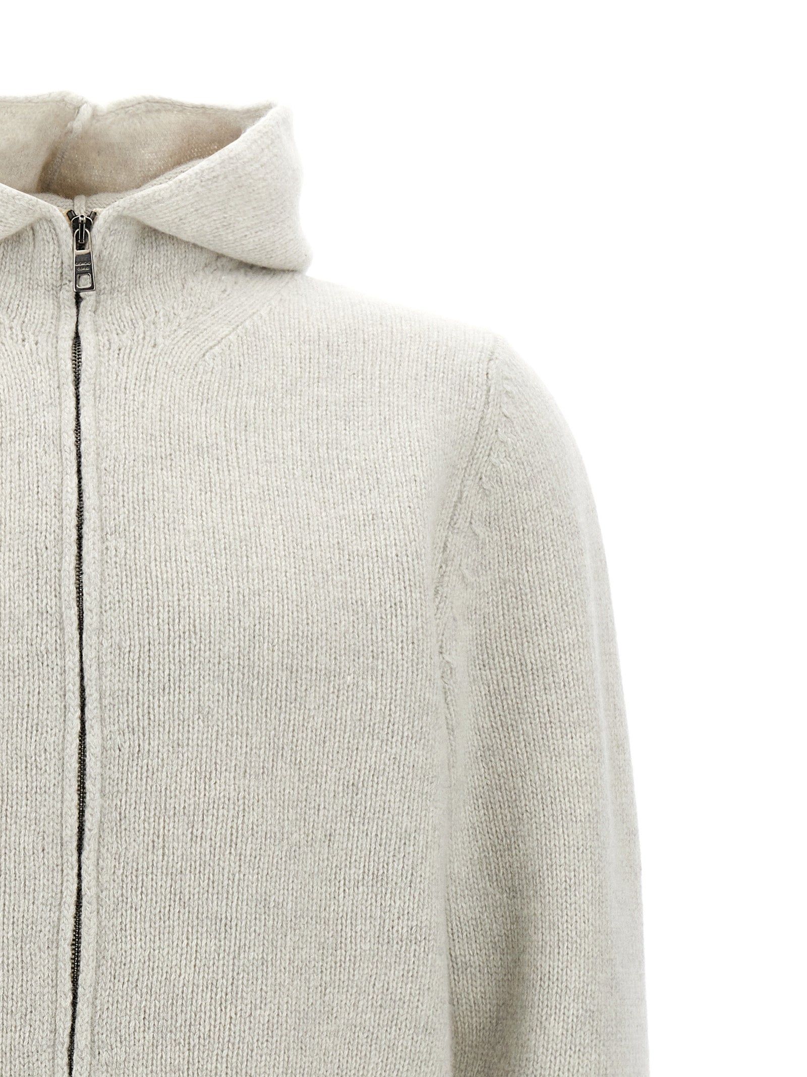 Giorgio Brato Destroyed Hooded Cardigan