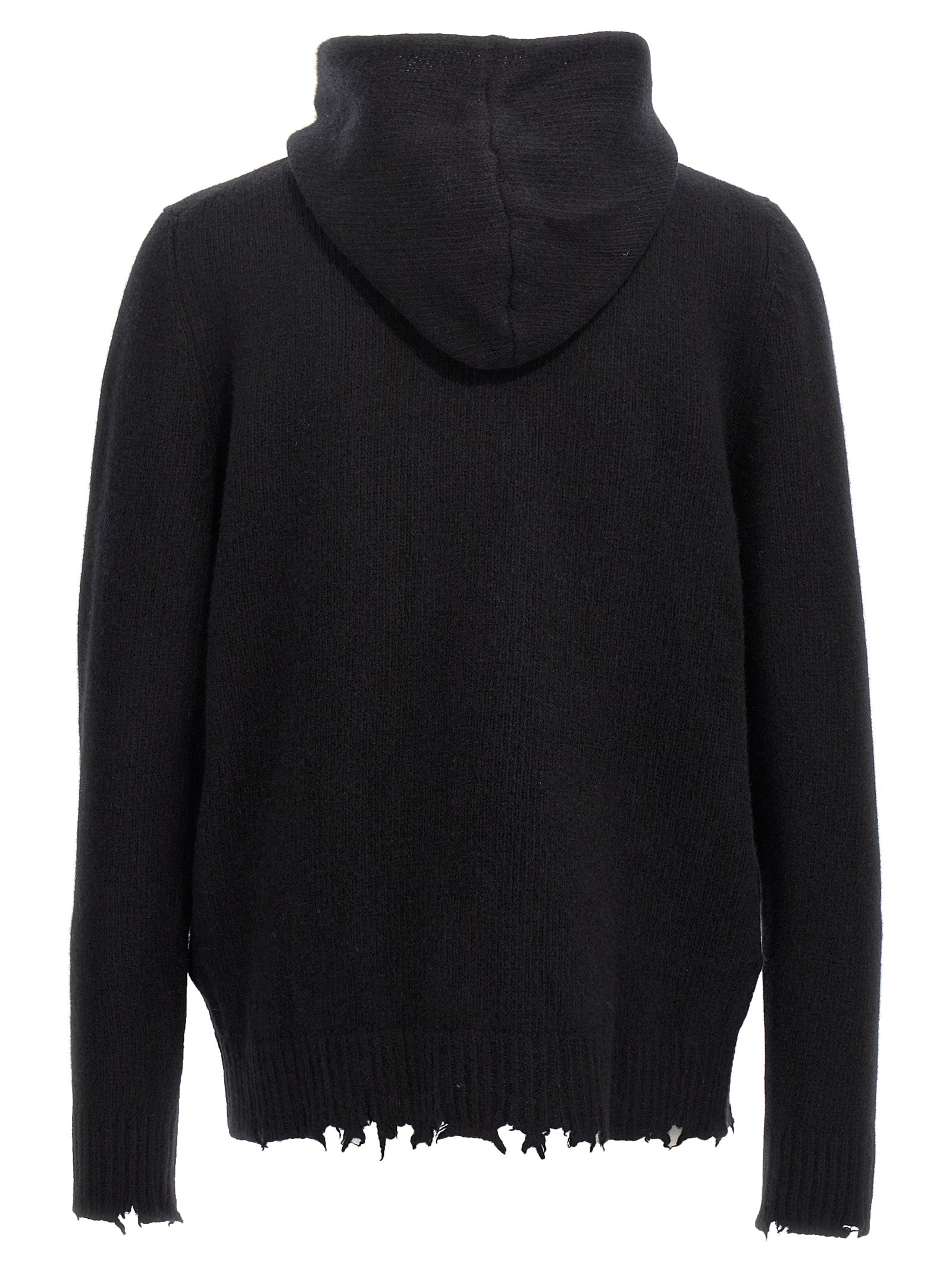 Giorgio Brato Destroyed Hooded Cardigan