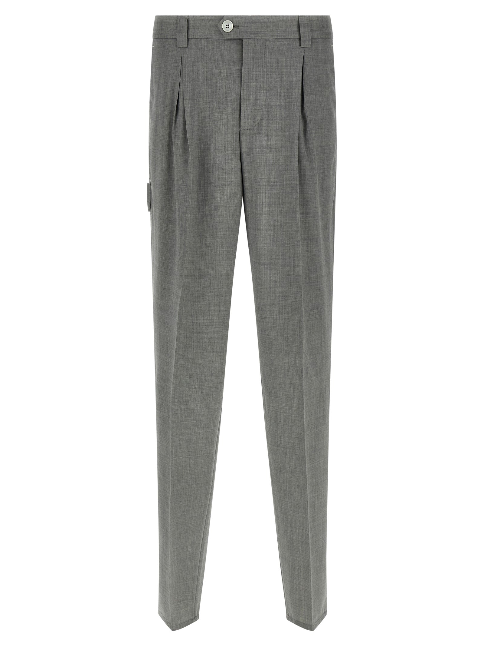 Brunello Cucinelli Mélange Wool Pants