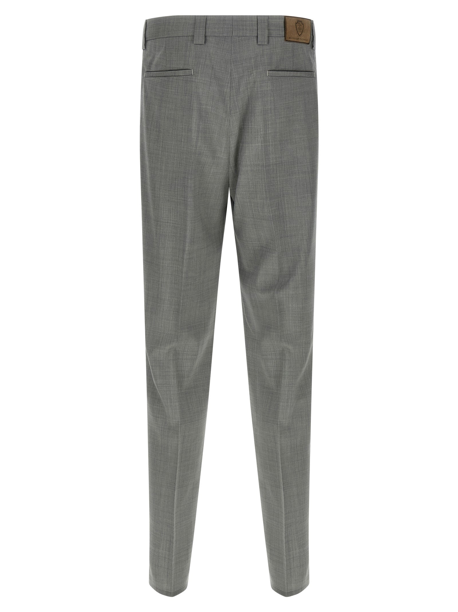Brunello Cucinelli Mélange Wool Pants