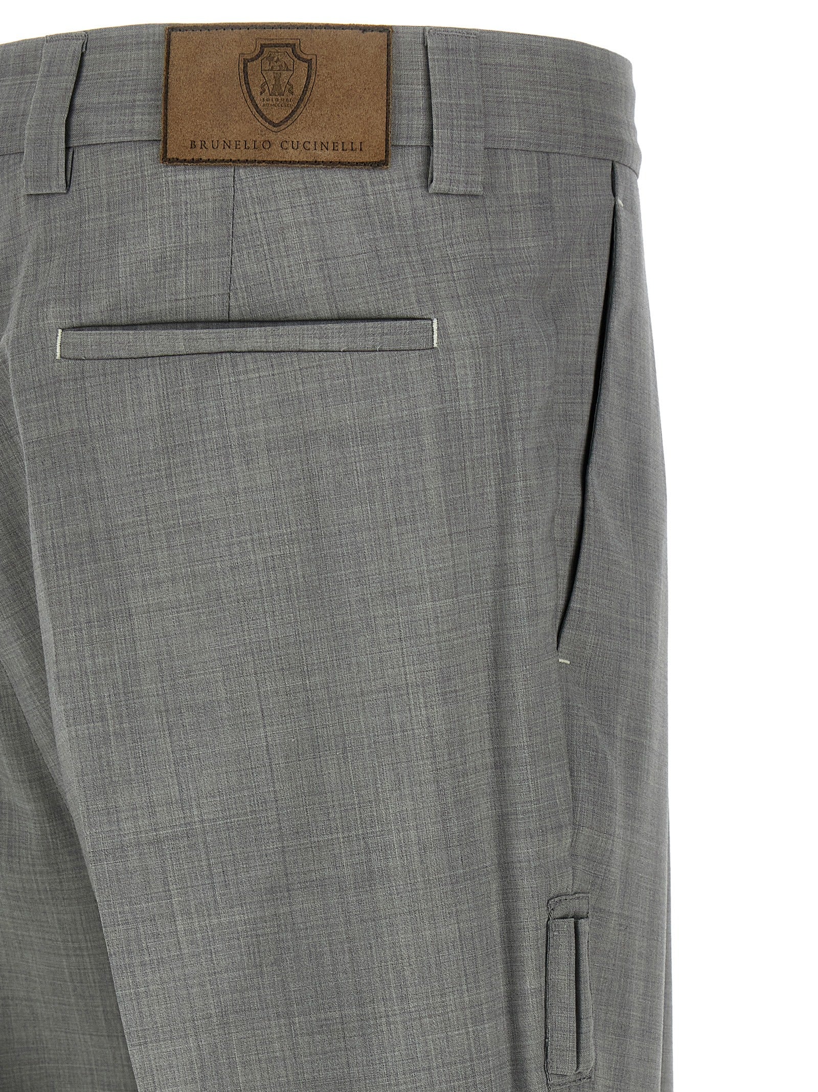 Brunello Cucinelli Mélange Wool Pants