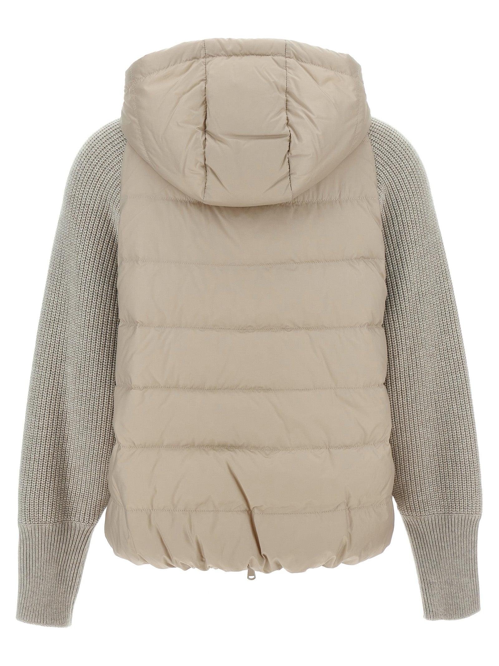 Brunello Cucinelli Hooded Down Jacket With 'Solomeo' Inserts