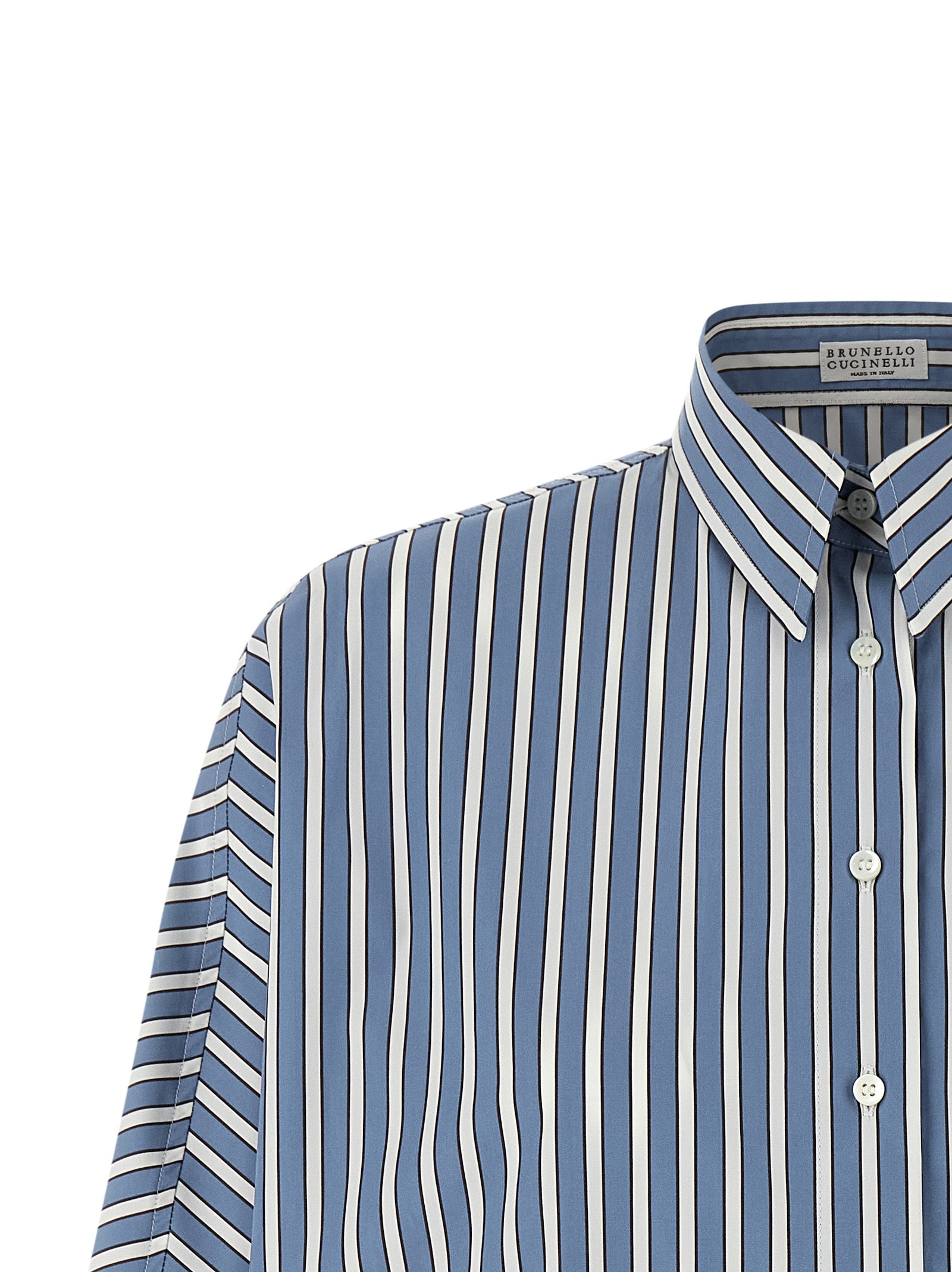 Brunello Cucinelli Monile Striped Shirt