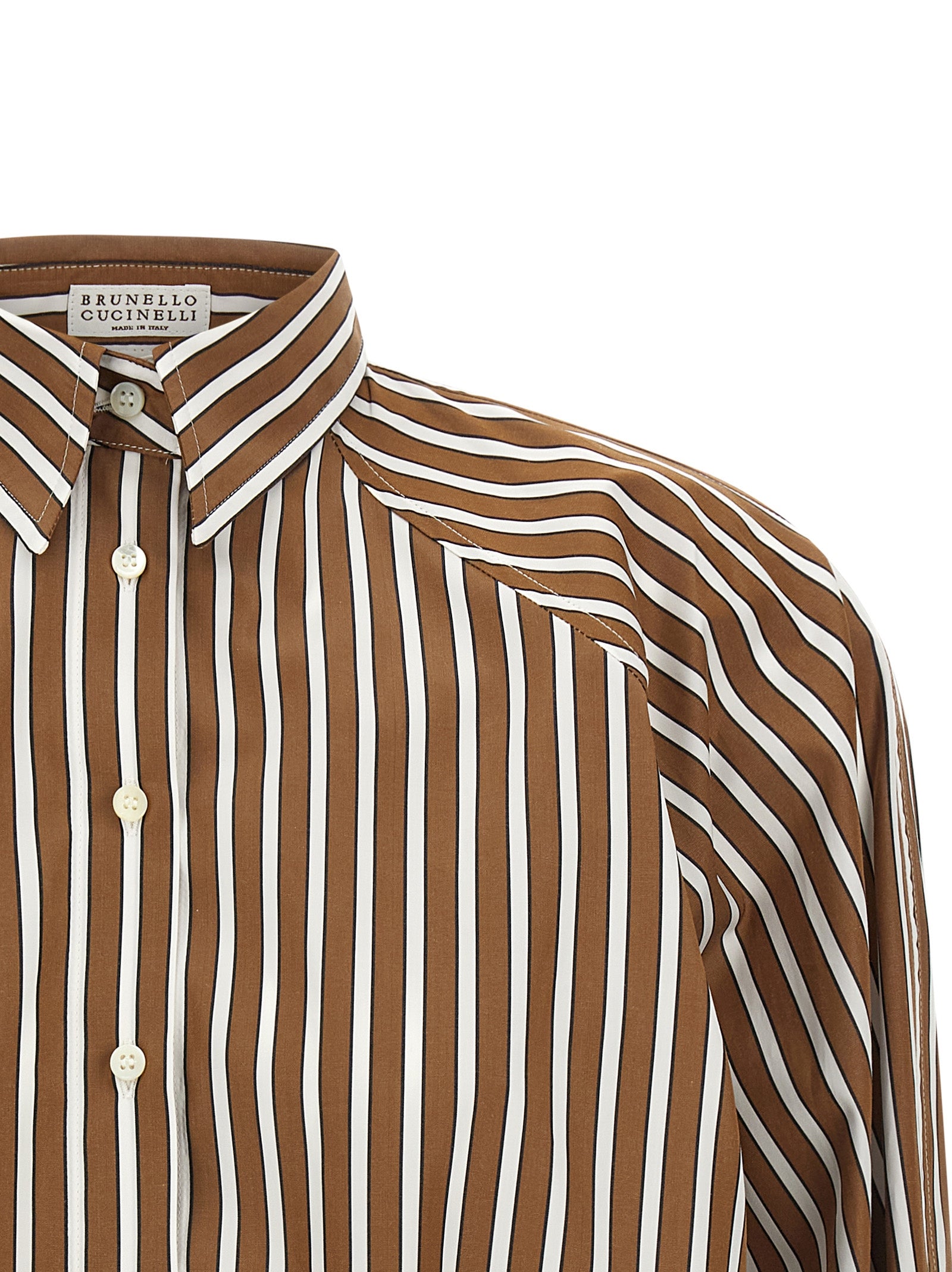Brunello Cucinelli 'Shadow' Striped Shirt