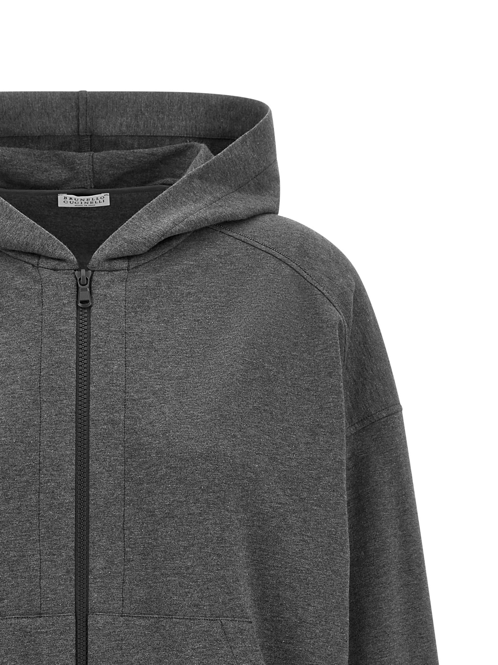 Brunello Cucinelli 'Shiny Trims' Hoodie