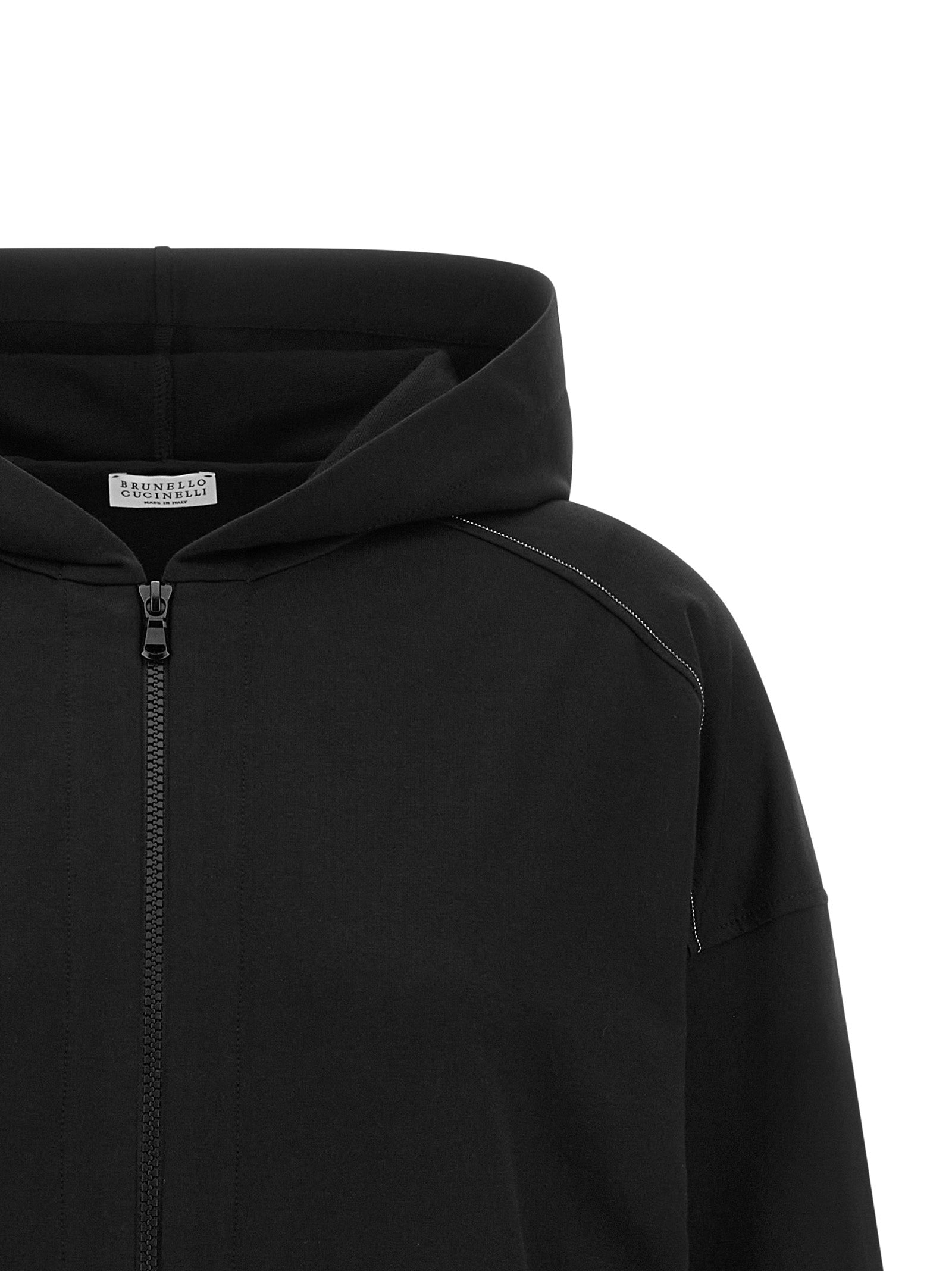 Brunello Cucinelli 'Shiny Trims' Hoodie