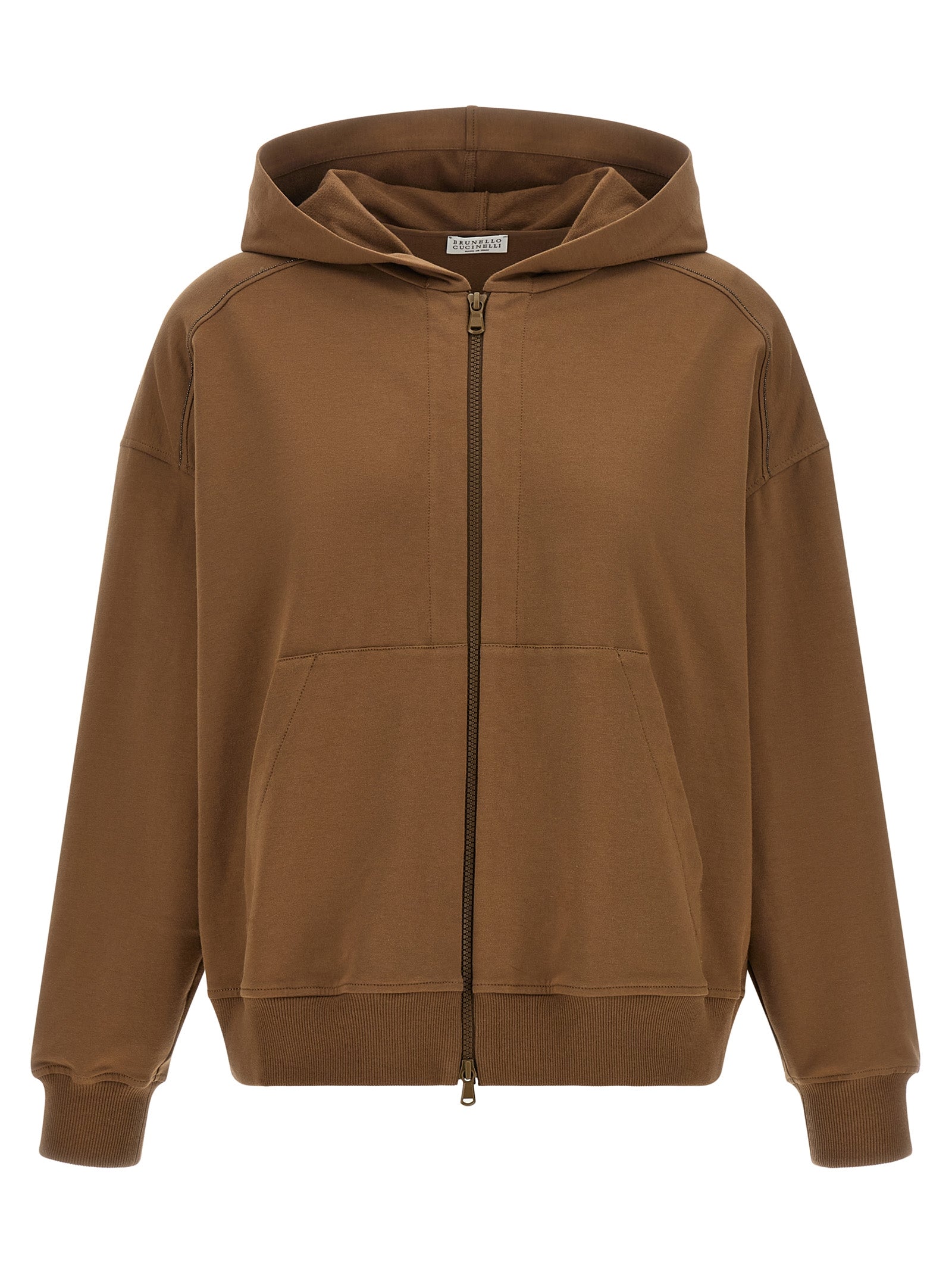 Brunello Cucinelli 'Shiny Trims' Hoodie