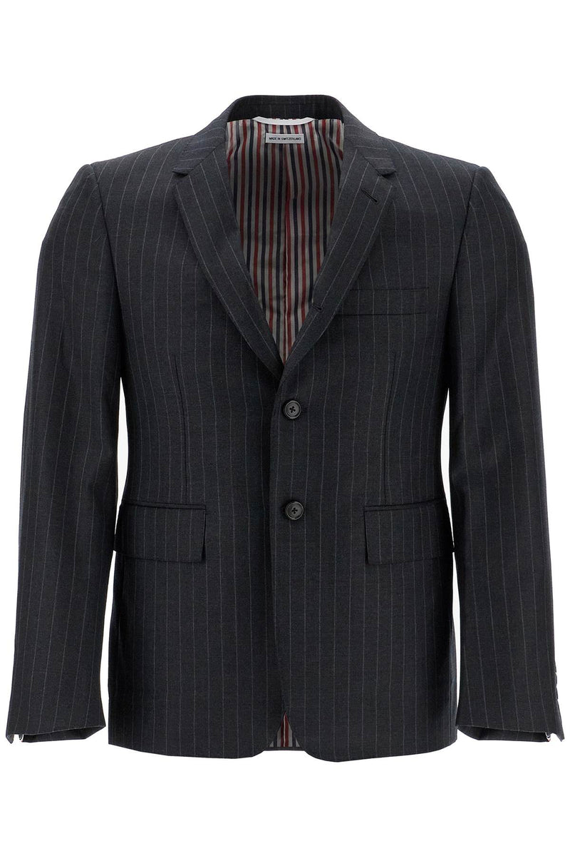 Thom Browne Woolen Pinstripe Grey