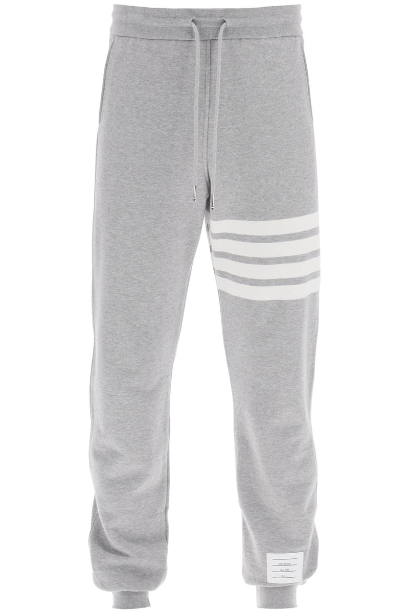 Thom Browne 4-Bar Joggers Grey