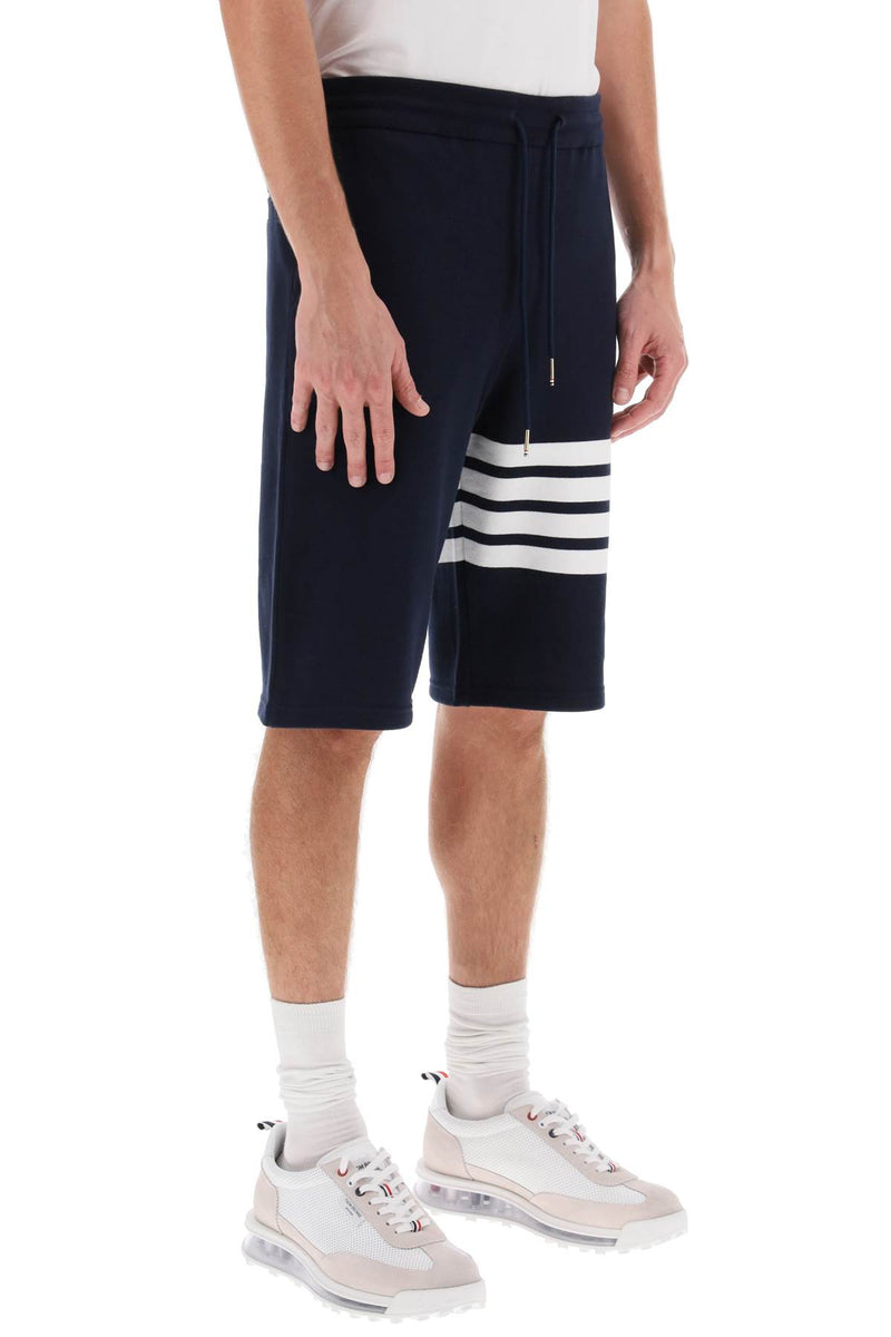 Thom Browne 4-Bar Sweat Shorts Blue