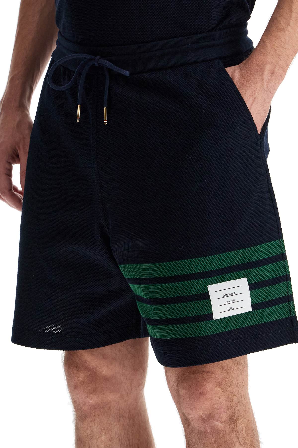 Thom Browne 4-Bar Cotton Bermuda Shorts